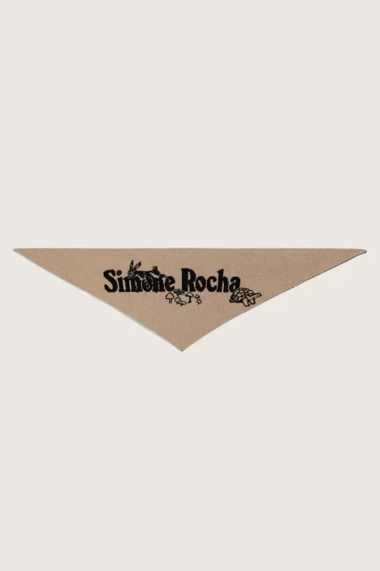 Graphic Logo Knit Neckerchief sold by Simone Rocha