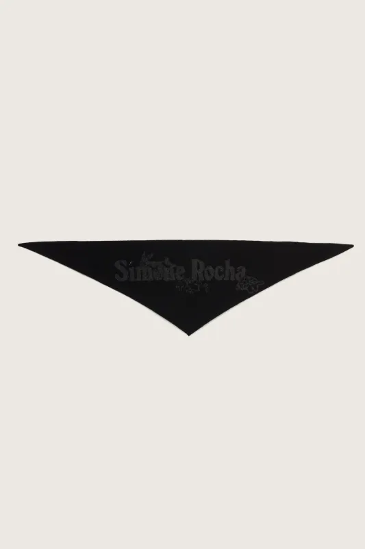 Graphic Logo Knit Neckerchief sold by Simone Rocha