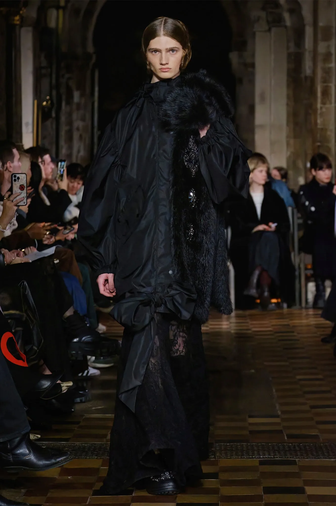 Lightweight Bow Belt Bomber Jacket sold by Simone Rocha product image thumbnail 4