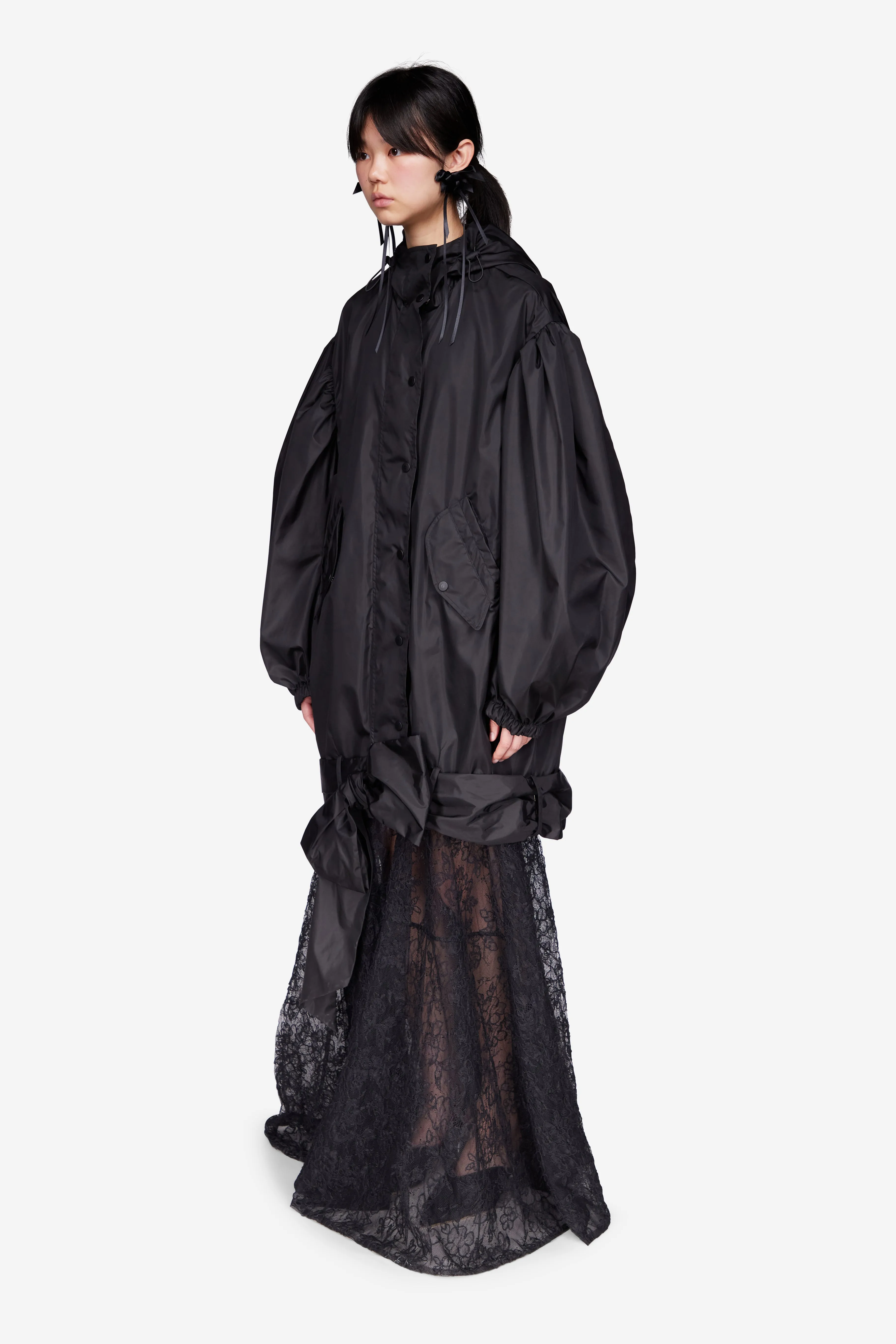 Lightweight Bow Belt Bomber Jacket sold by Simone Rocha product image thumbnail 2