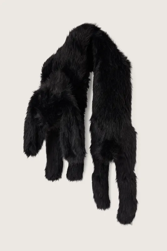 Long Faux Fur Hare Scarf sold by Simone Rocha