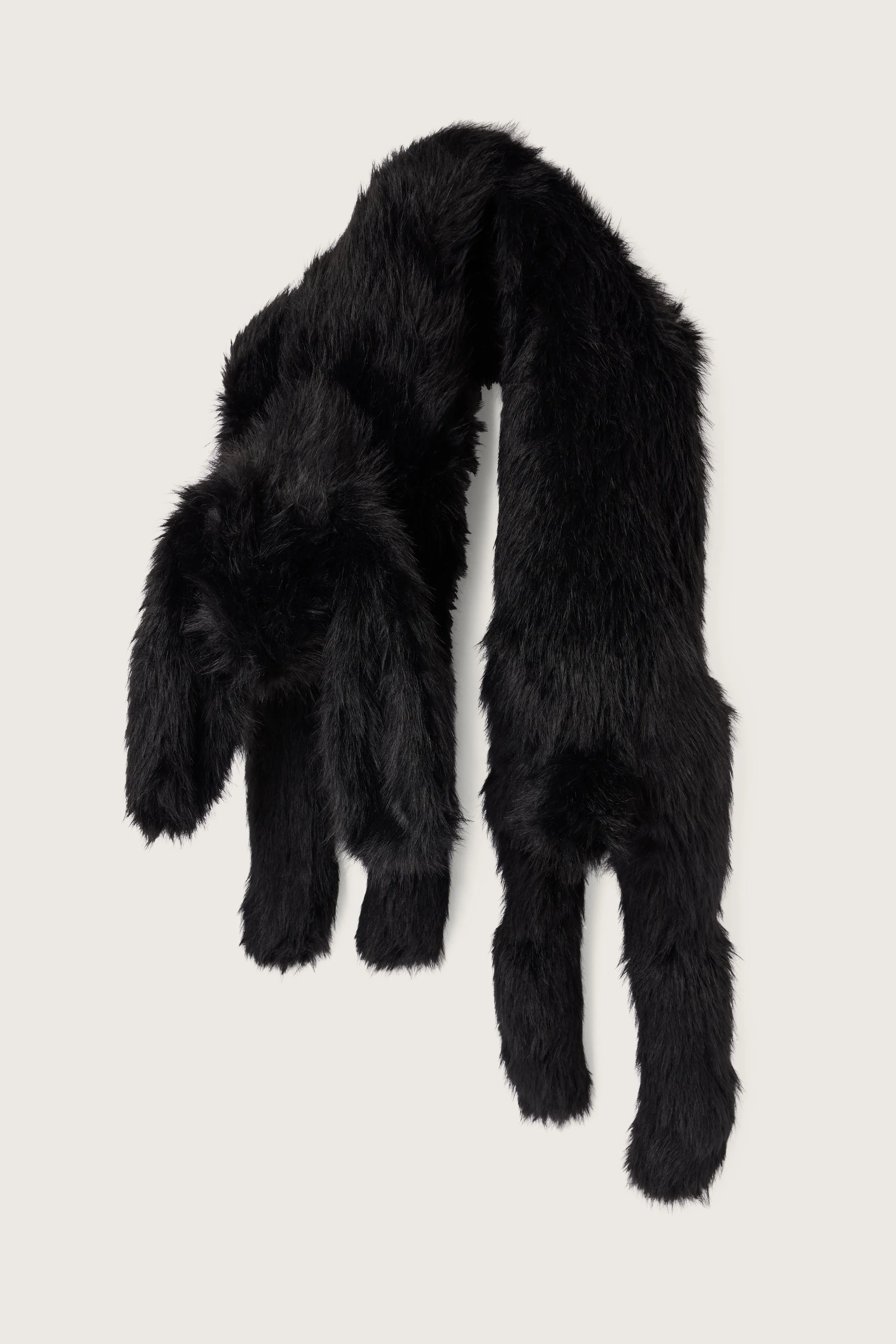 Long Faux Fur Hare Scarf sold by Simone Rocha