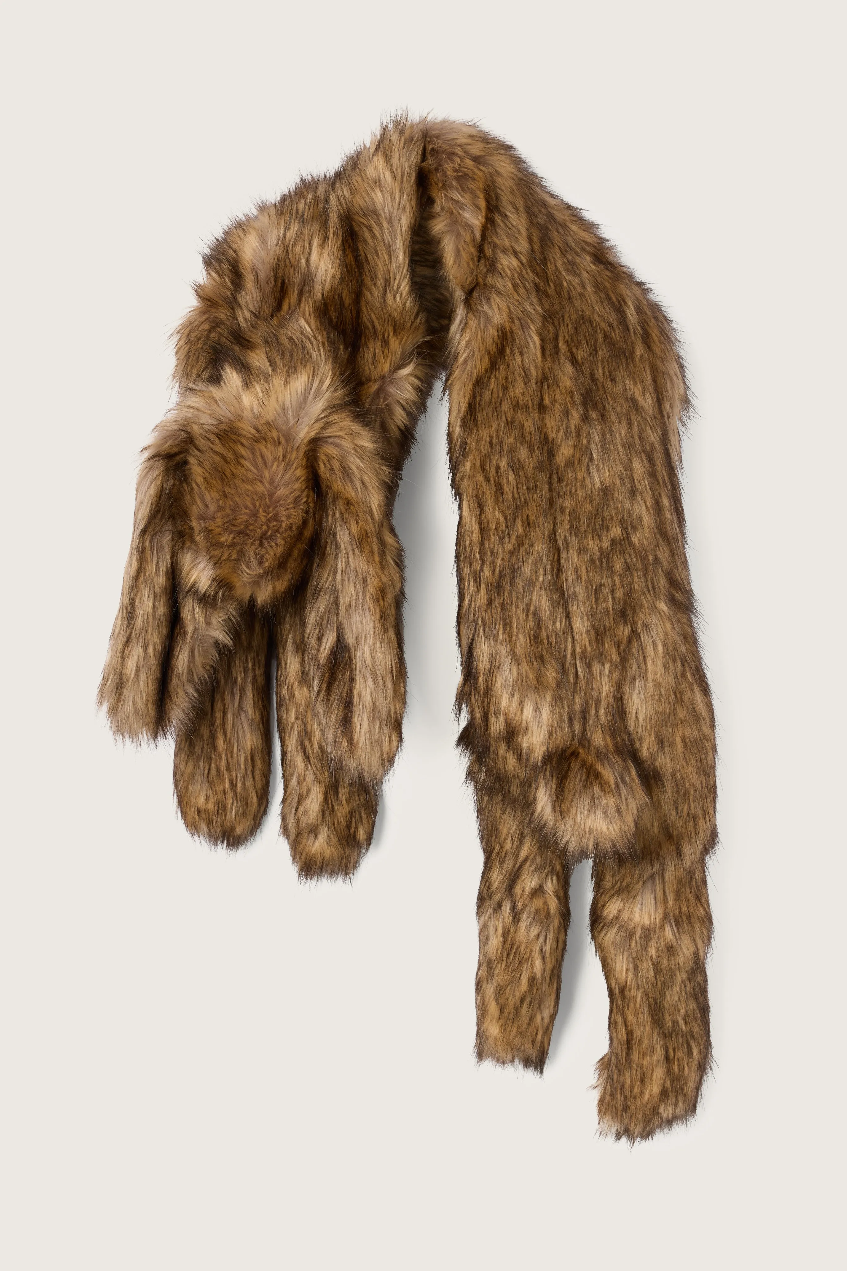 Long Faux Fur Hare Scarf sold by Simone Rocha