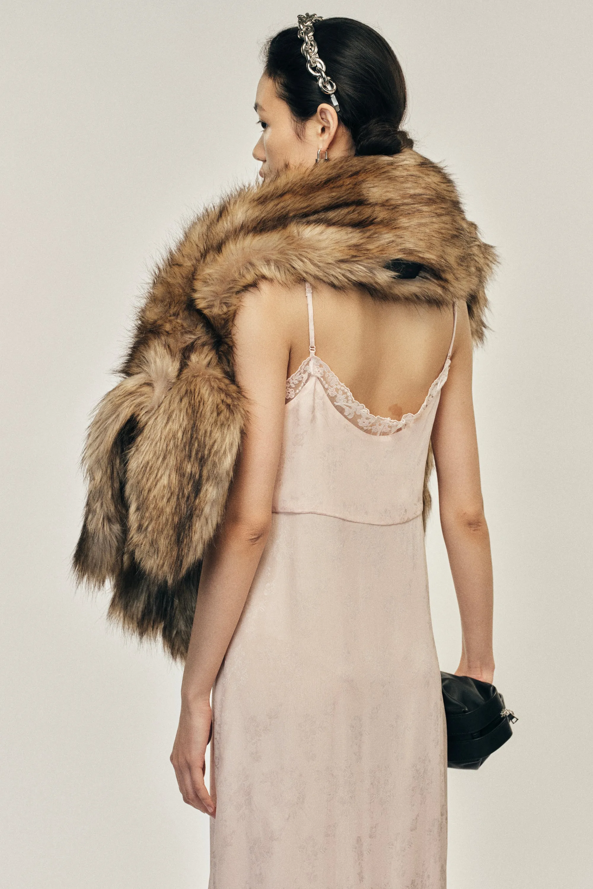 Long Faux Fur Hare Scarf sold by Simone Rocha product image thumbnail 3