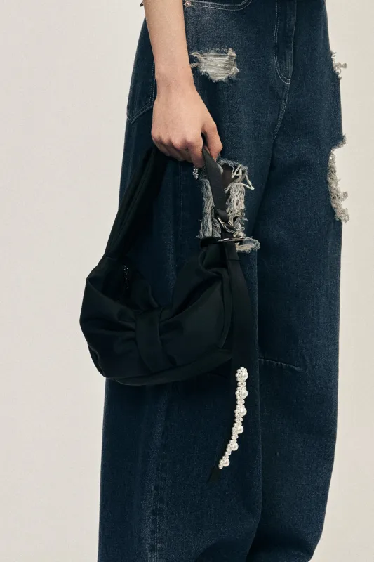 Beaded Mini Sling Bow Bag made by Simone Rocha