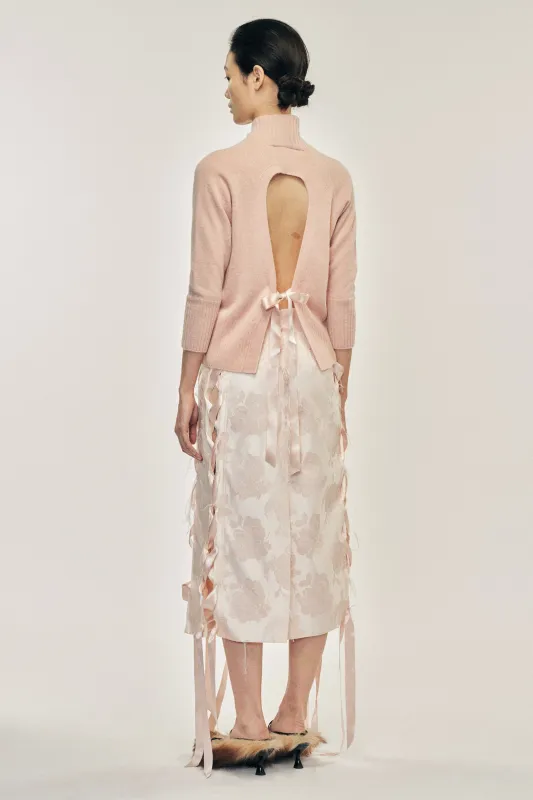 Cashmere Open Back High Neck Jumper sold by Simone Rocha