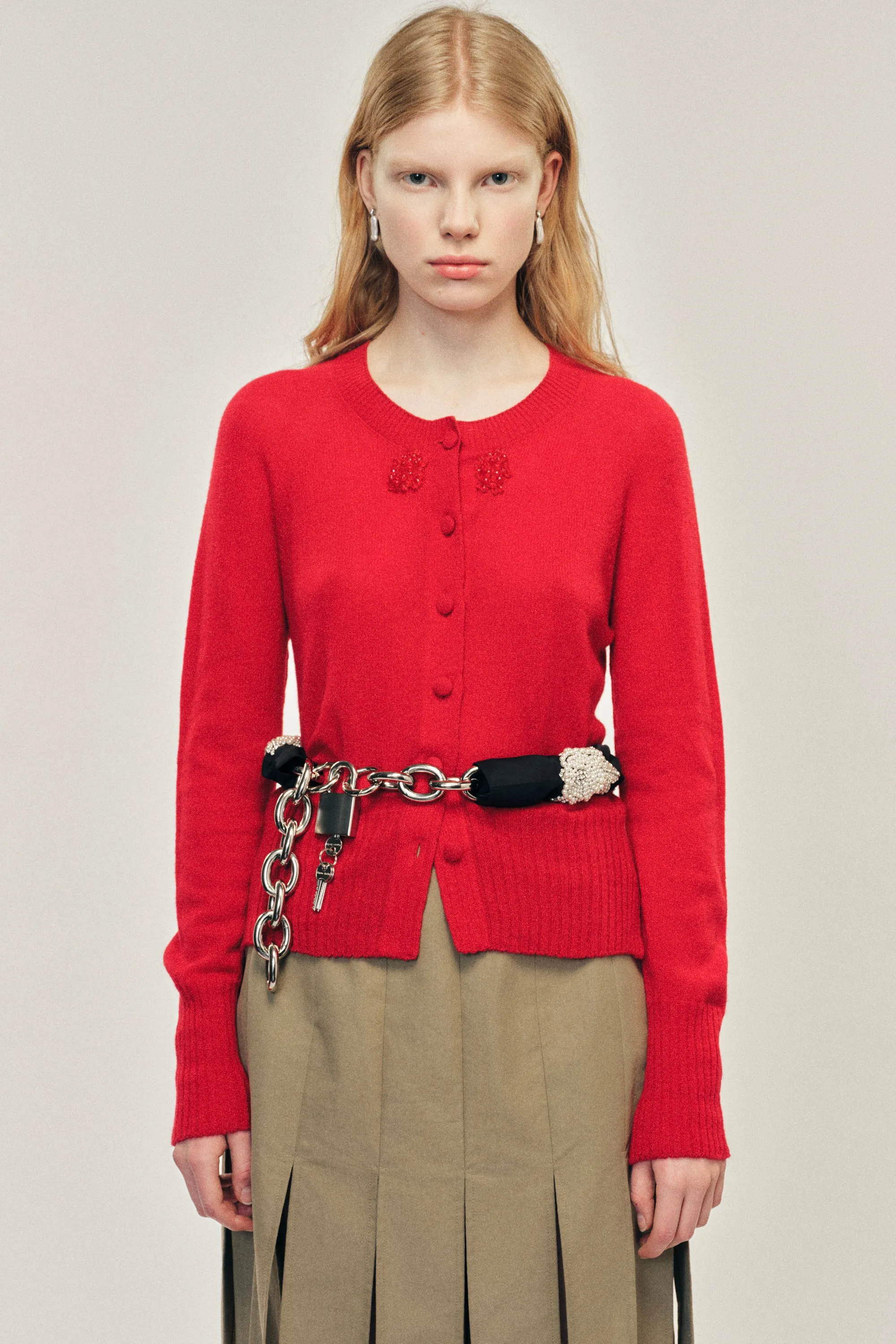 Embellished Cashmere Cardigan sold by Simone Rocha