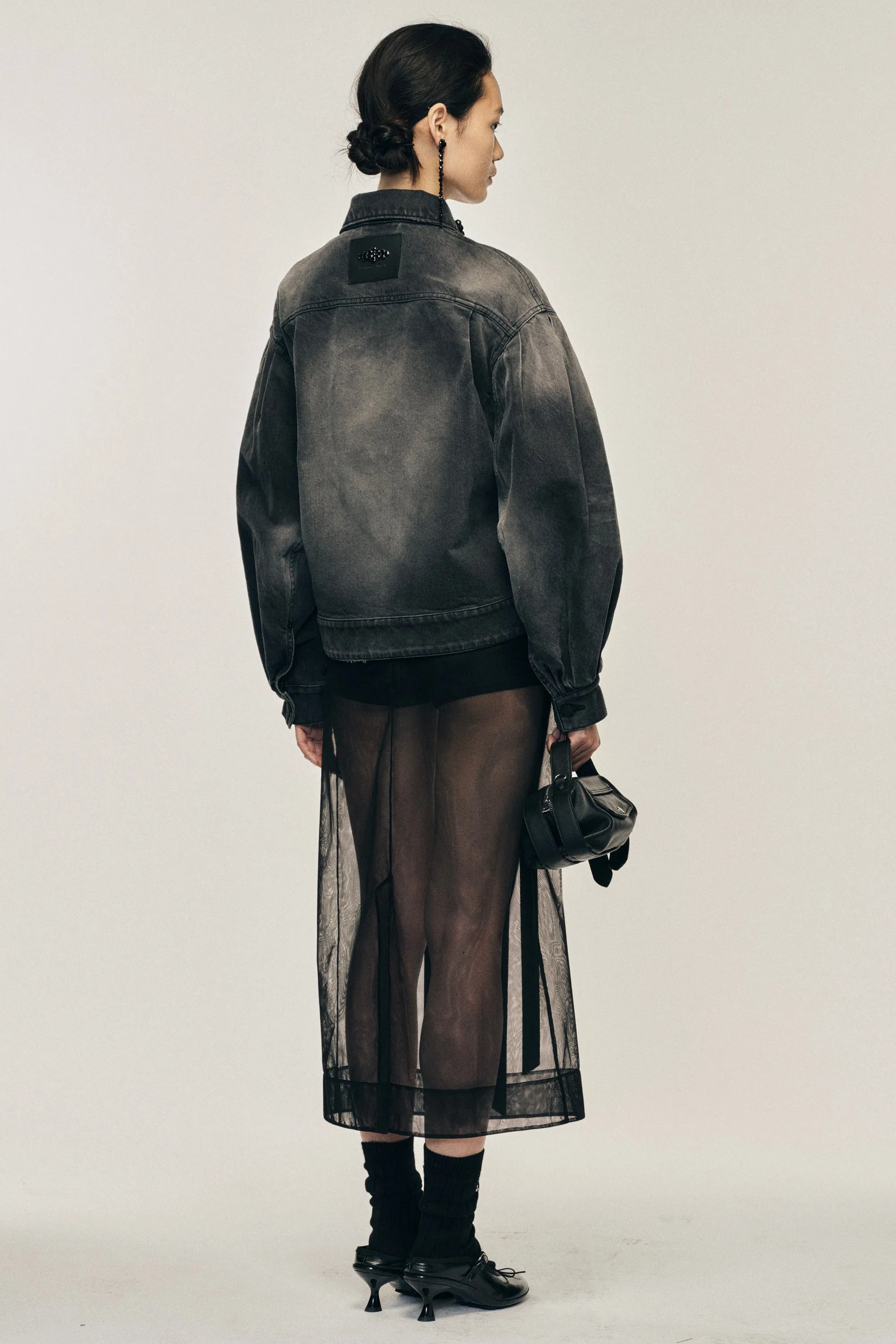 Sheer Bow Ribbon Pencil Skirt sold by Simone Rocha product image thumbnail 2