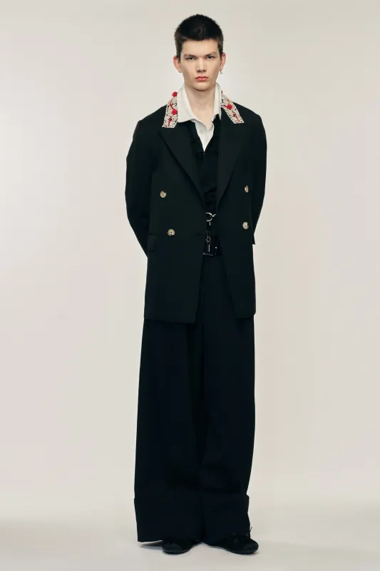 Turbo Embellished Double Breasted Jacket sold by Simone Rocha