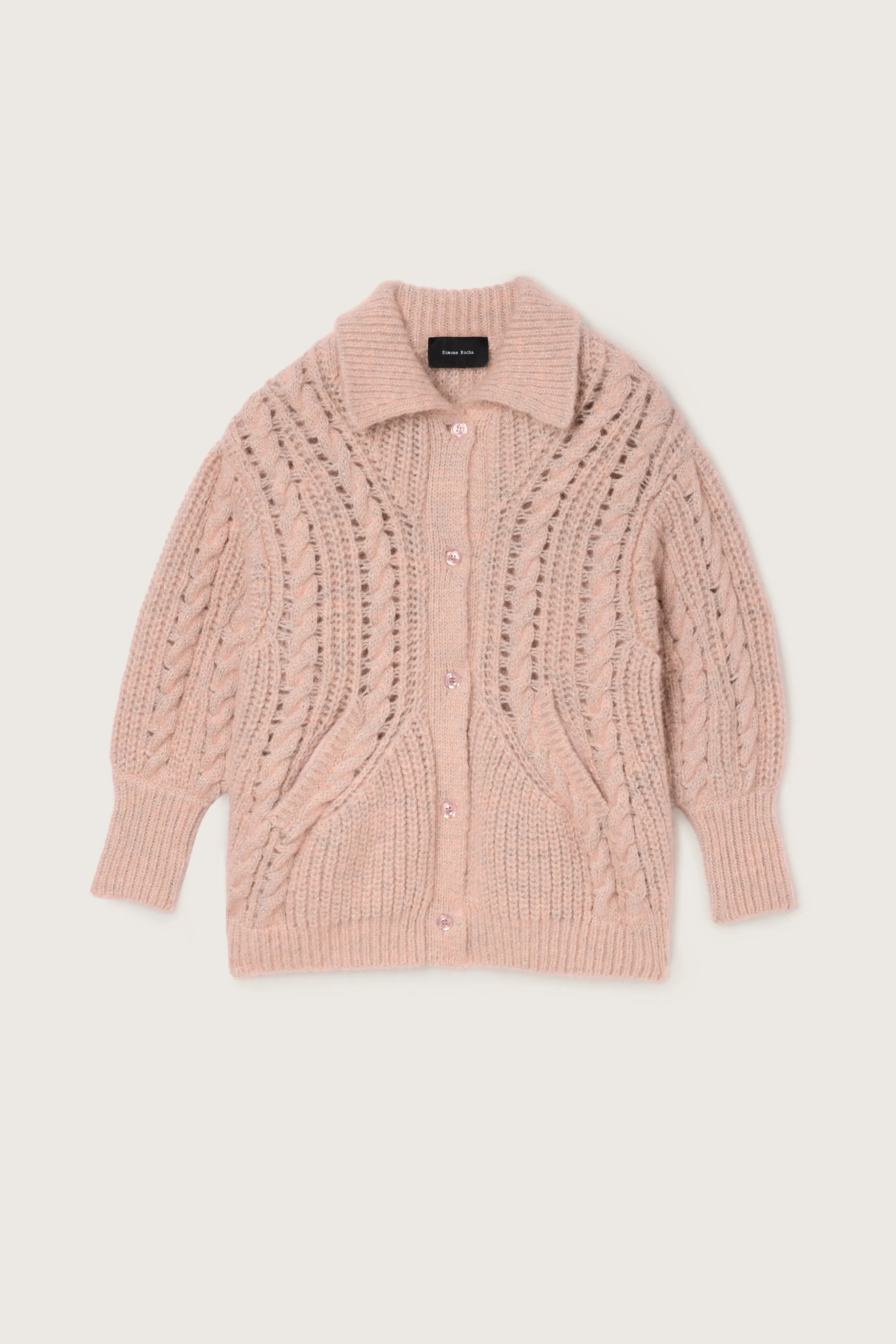 Sculpted Chunky Knit Cardigan sold by Simone Rocha