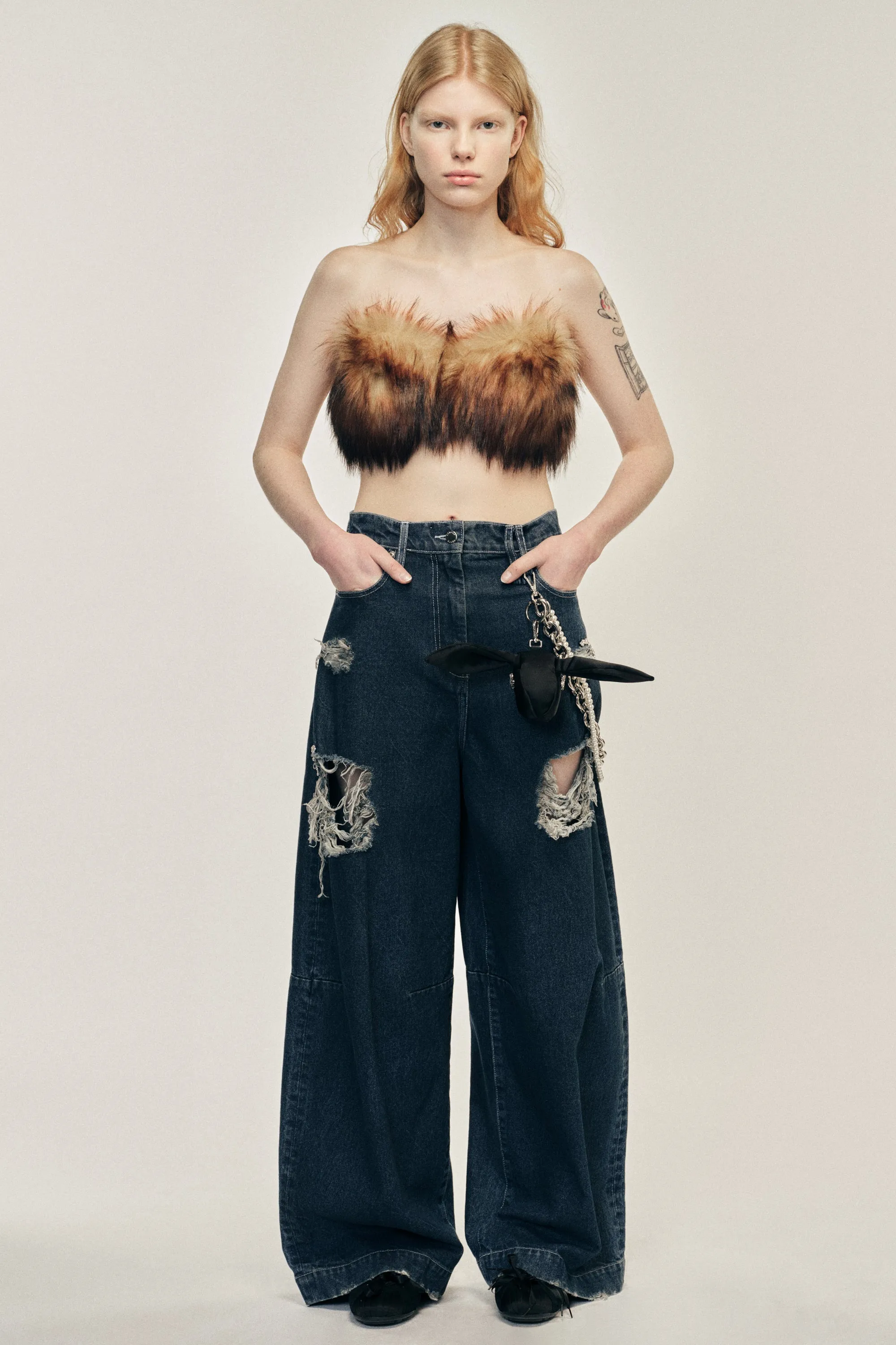Faux Fur Bandeau sold by Simone Rocha product image thumbnail 3