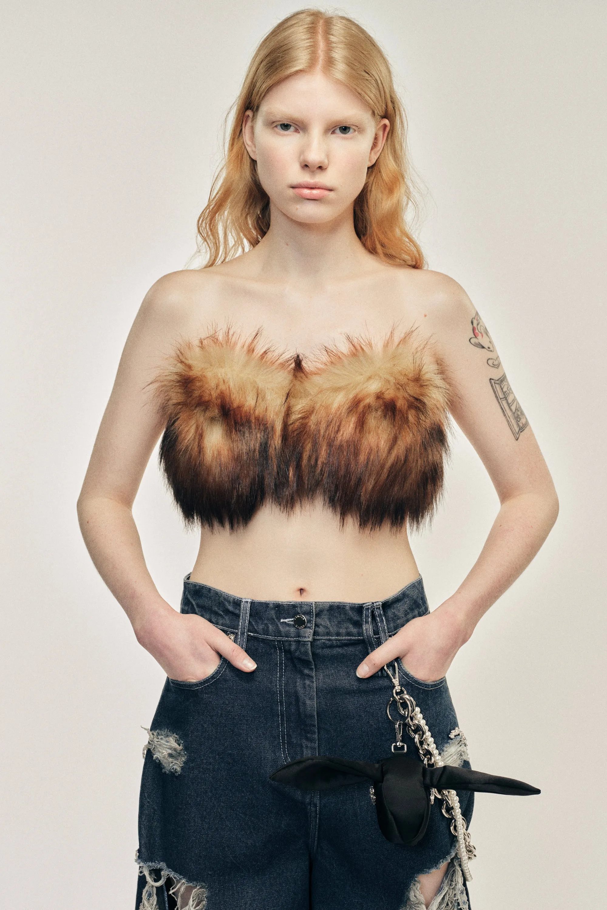 Faux Fur Bandeau sold by Simone Rocha