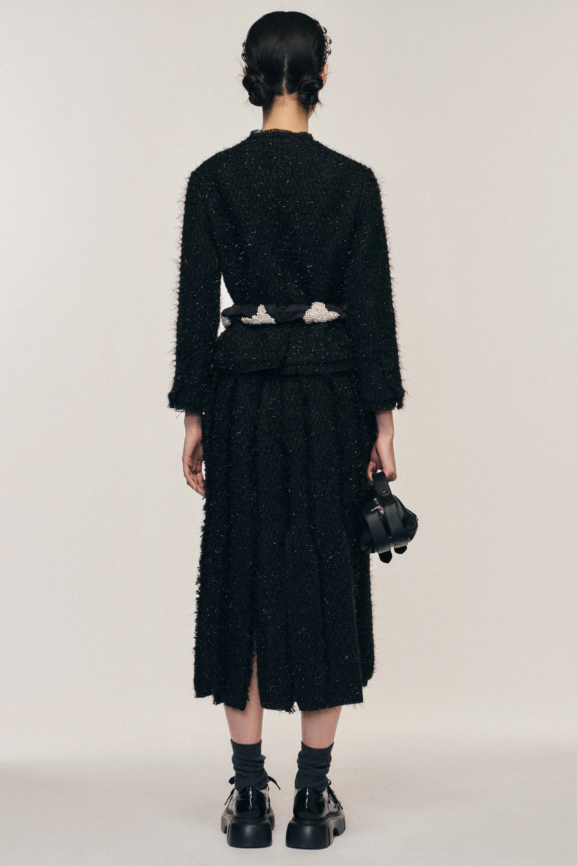 Sculpted Bust Fray Jacket sold by Simone Rocha product image thumbnail 4