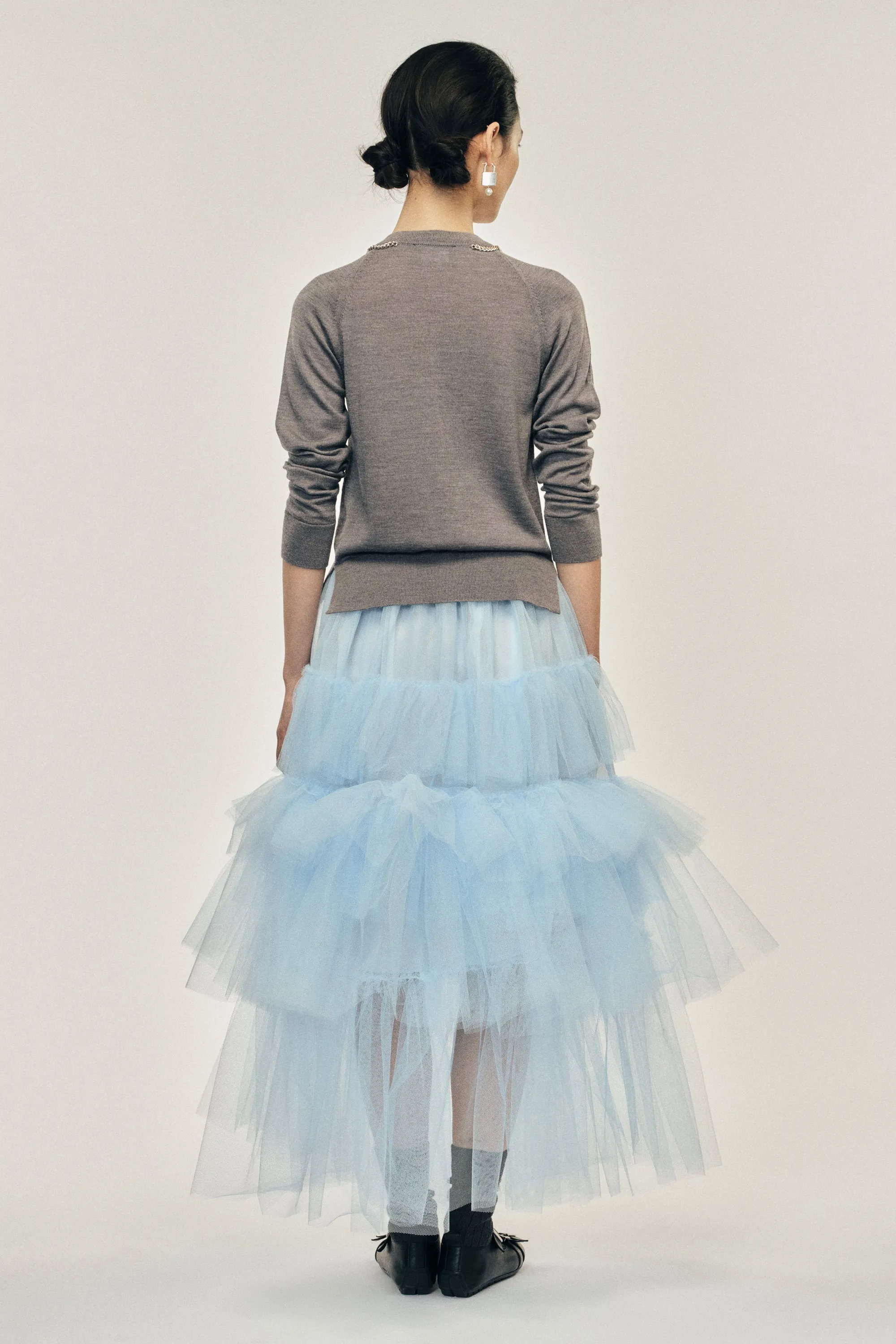 Pearl & Chain Bow Cardigan sold by Simone Rocha product image thumbnail 4