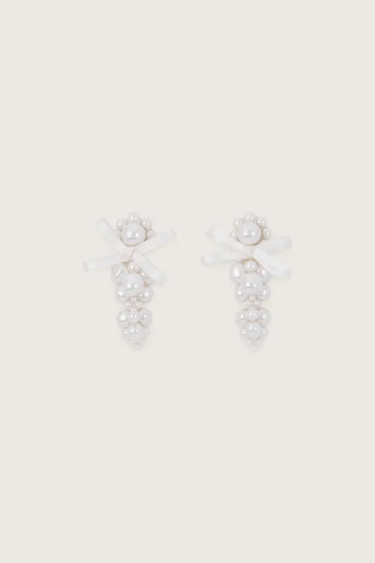 Petite Bow Cluster Earrings sold by Simone Rocha