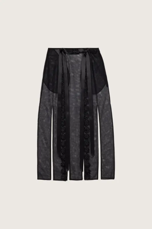 Ribbon Daisy Chain Multi Slit Skirt made by Simone Rocha