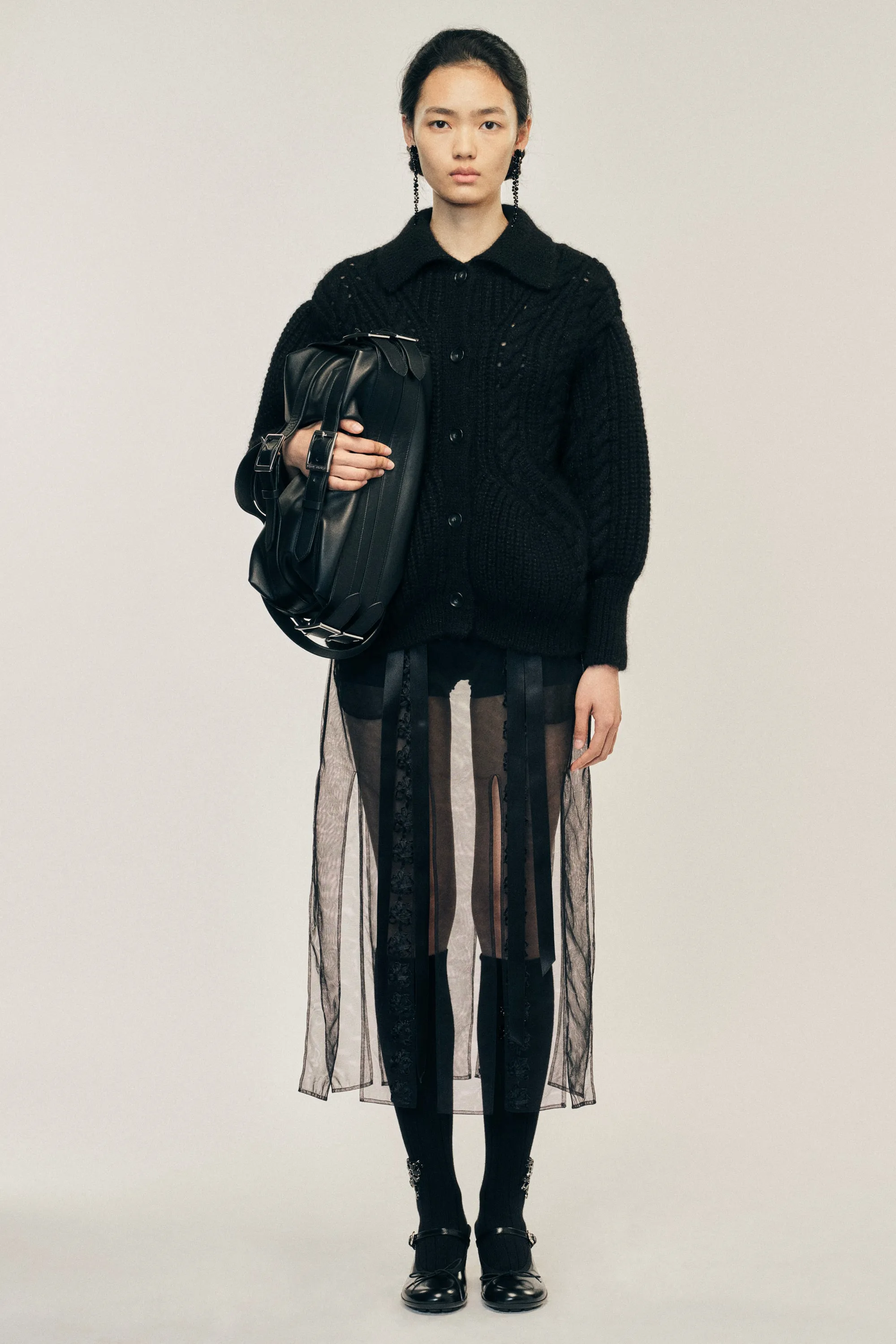 Sculpted Chunky Knit Cardigan sold by Simone Rocha