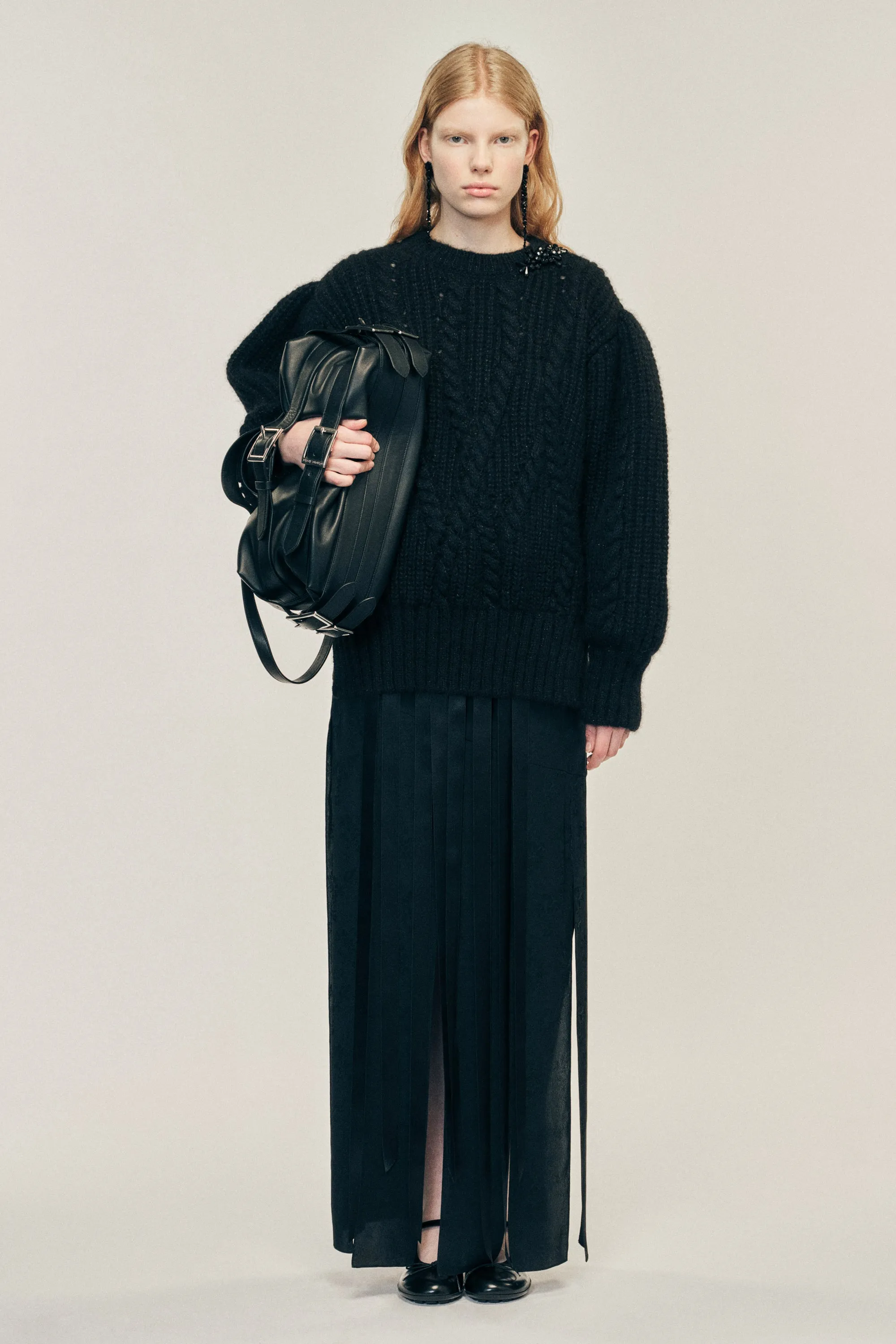 Embellished Puff Sleeve Chunky Knit Jumper sold by Simone Rocha