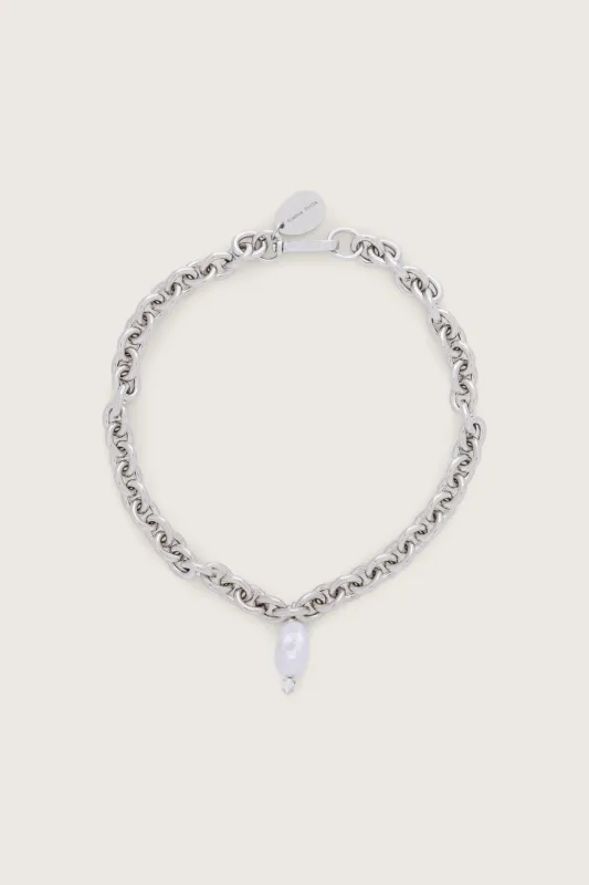 Pearl Pendant Chain Necklace made by Simone Rocha