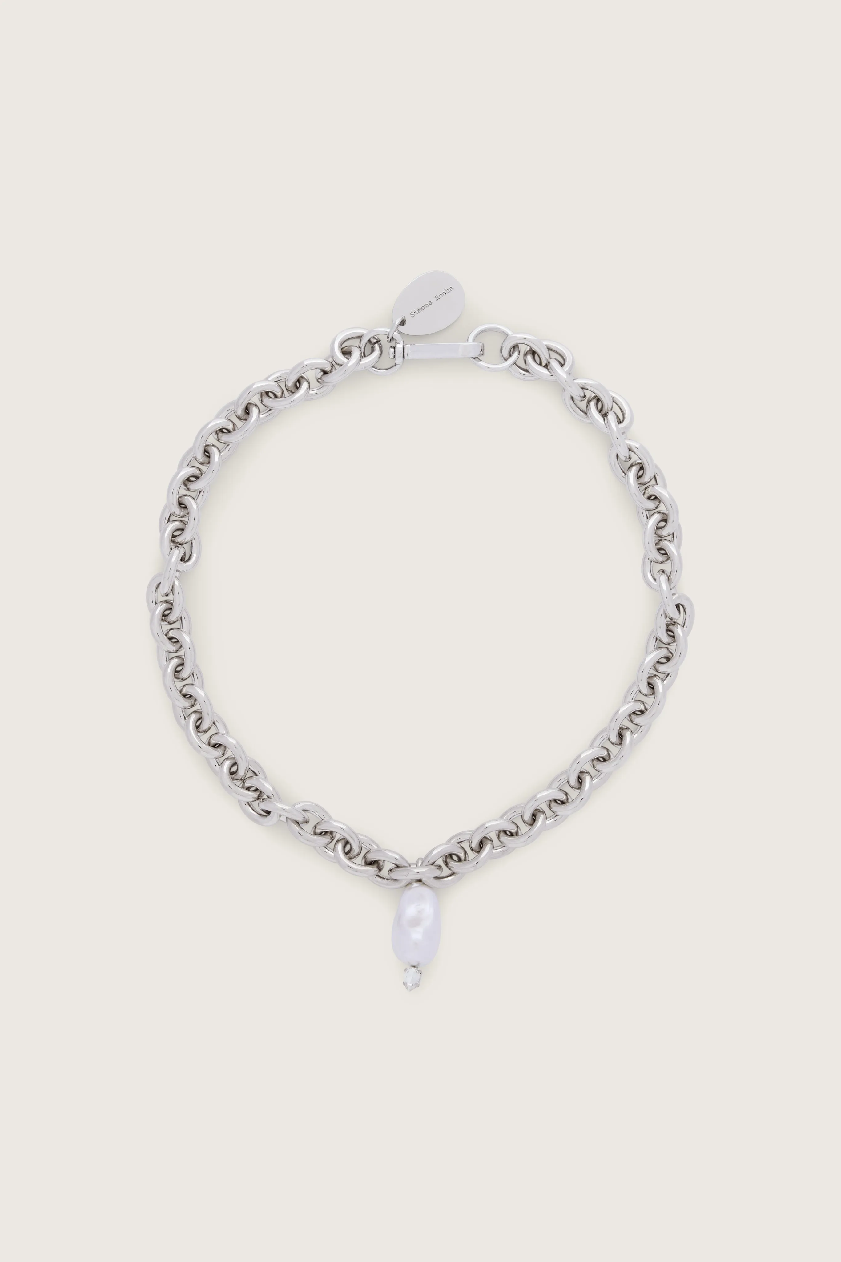 Pearl Pendant Chain Necklace sold by Simone Rocha