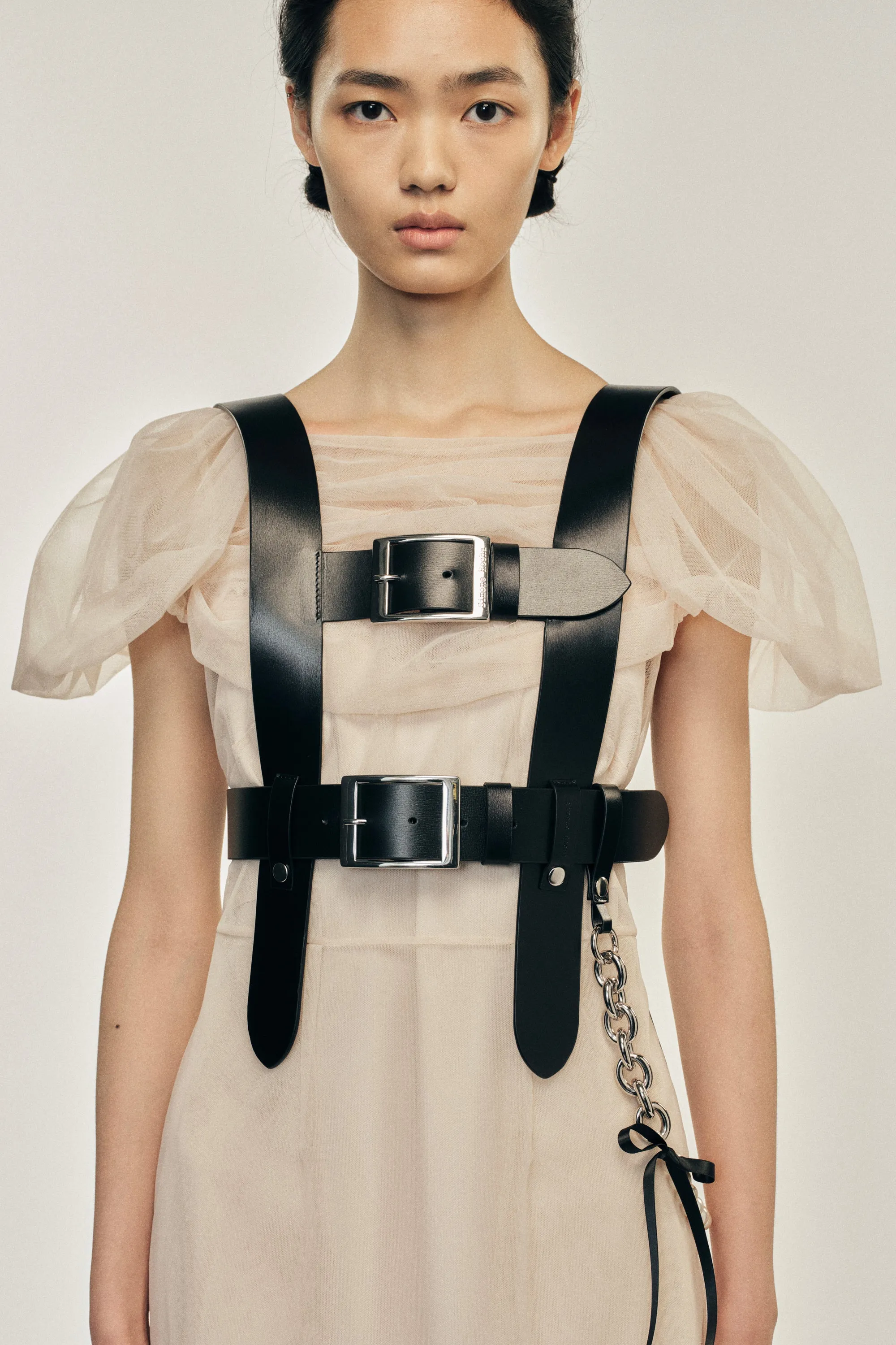 Sheer Sculpted Gathered Bust Dress sold by Simone Rocha product image thumbnail 4