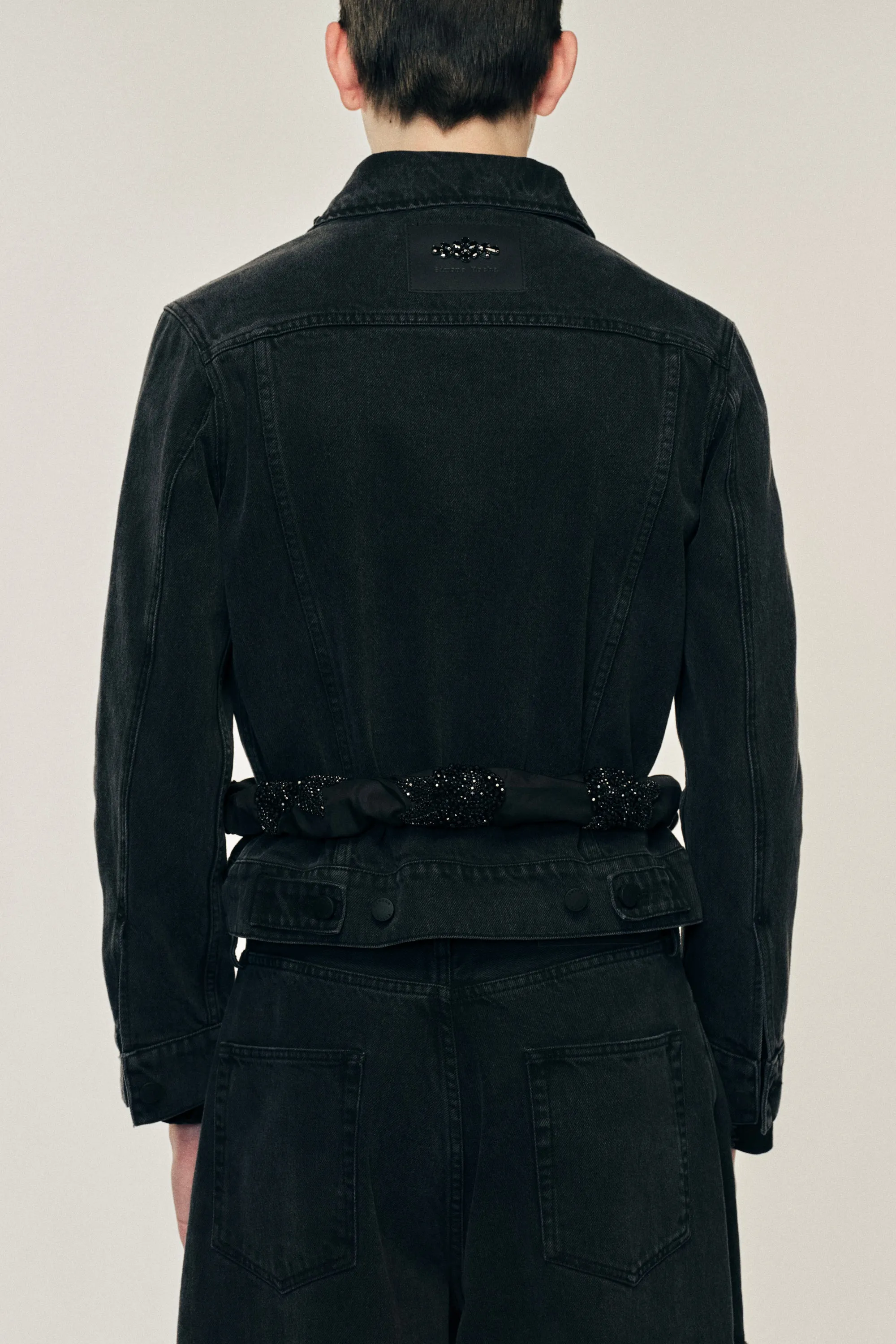 Embellished Fitted Trucker Jacket sold by Simone Rocha product image thumbnail 4