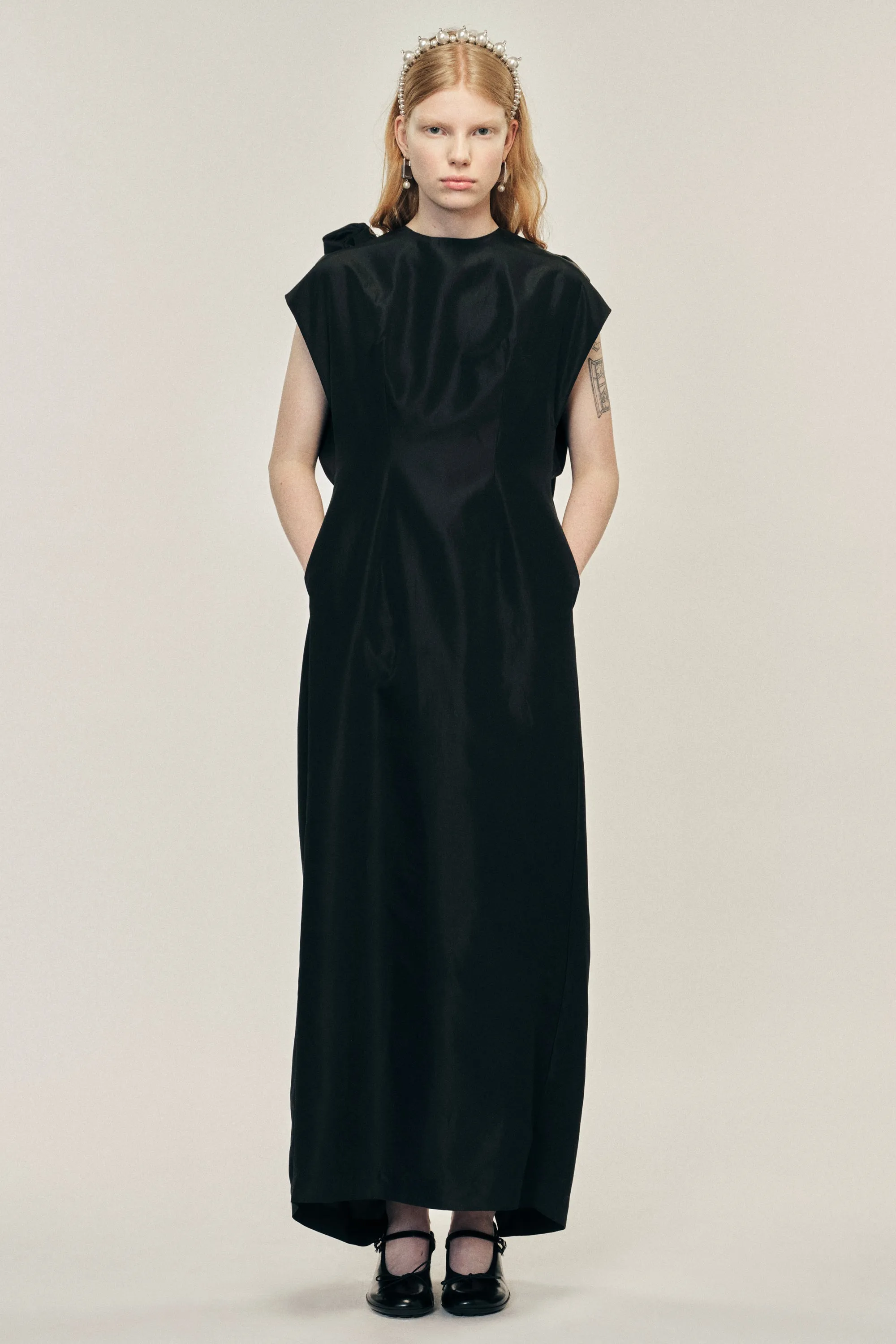 Fitted Back Ruched Detail Chain Dress sold by Simone Rocha