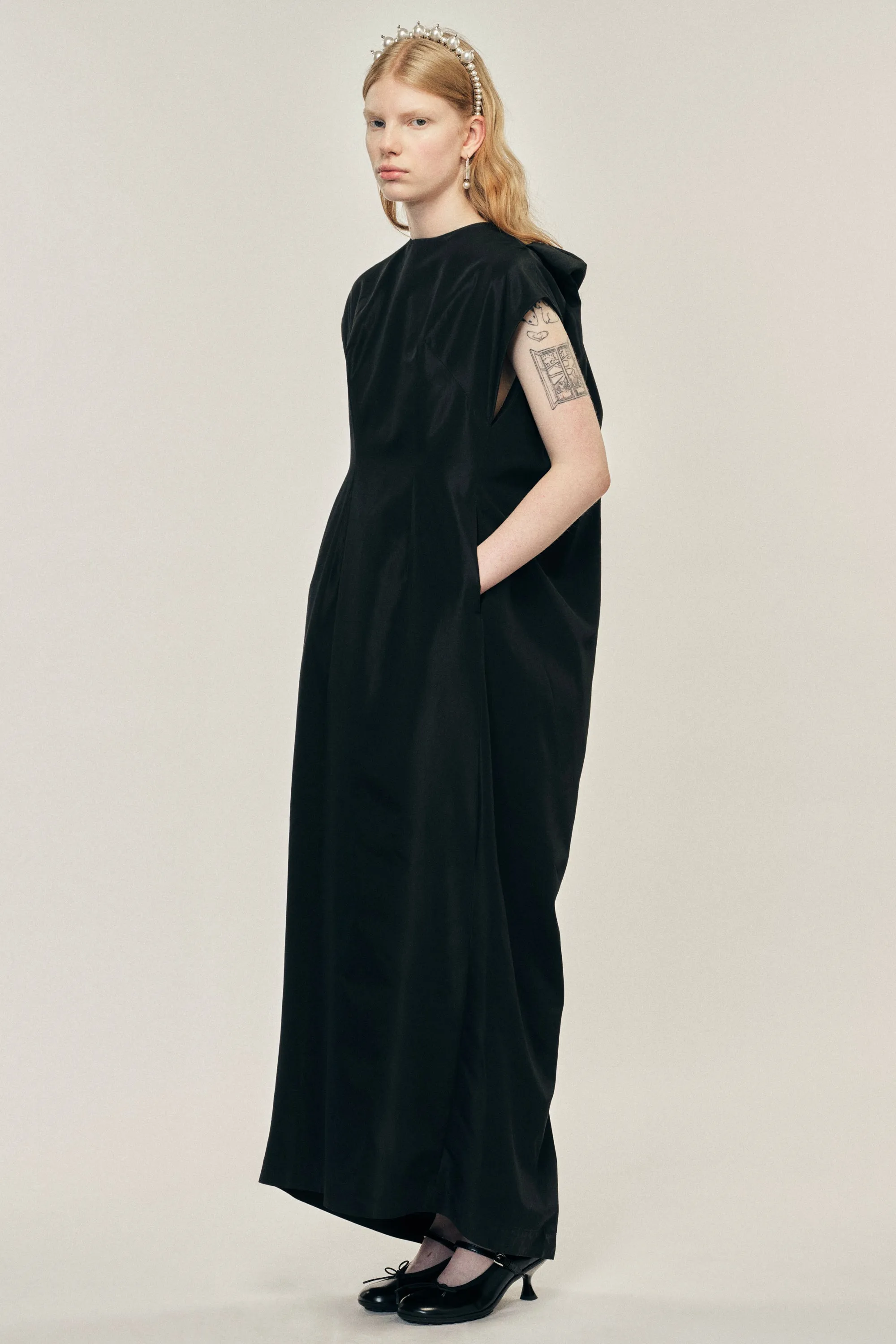 Fitted Back Ruched Detail Chain Dress sold by Simone Rocha product image thumbnail 2