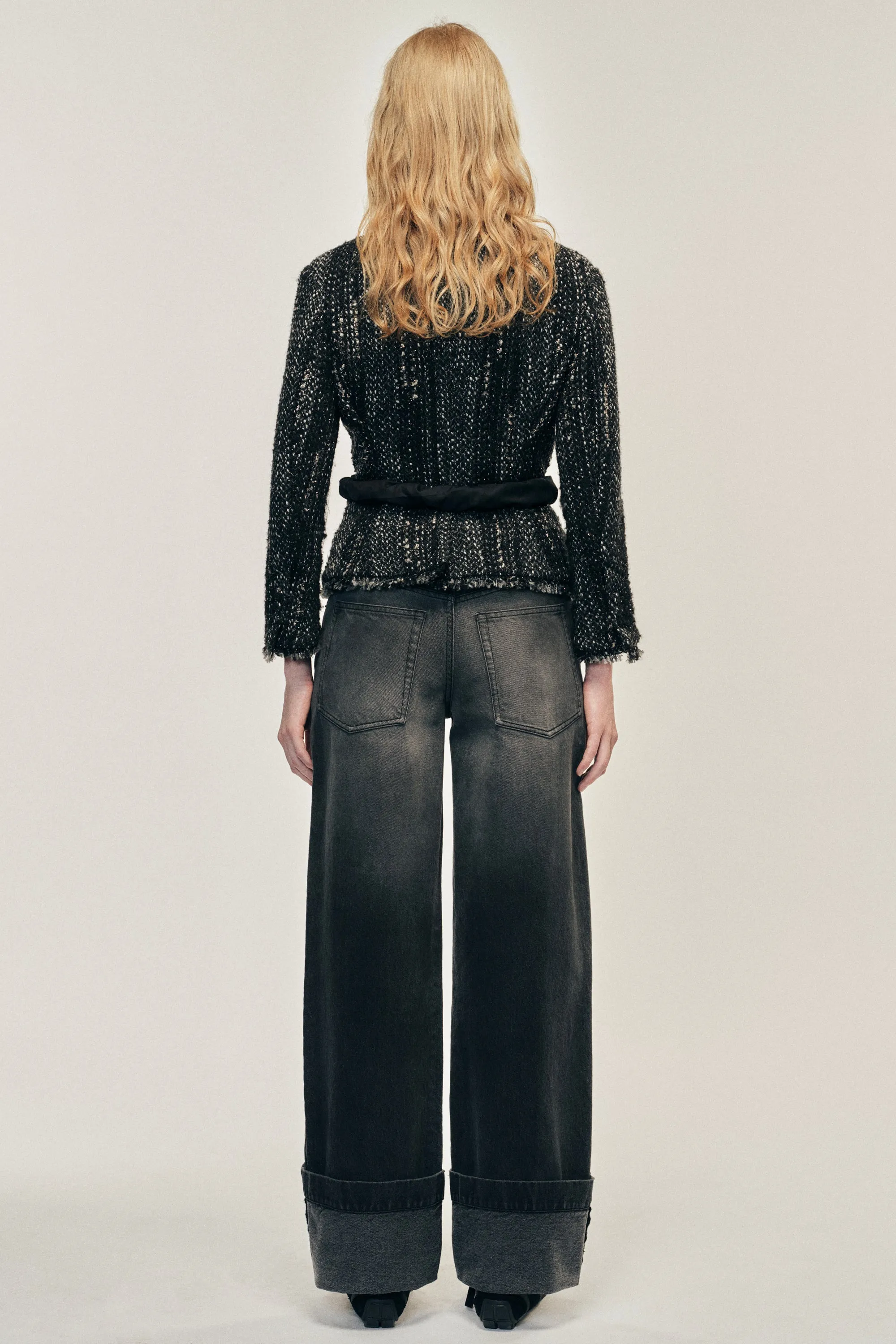 Embellished Sculpted Frill Bust Fray Jacket sold by Simone Rocha product image thumbnail 2