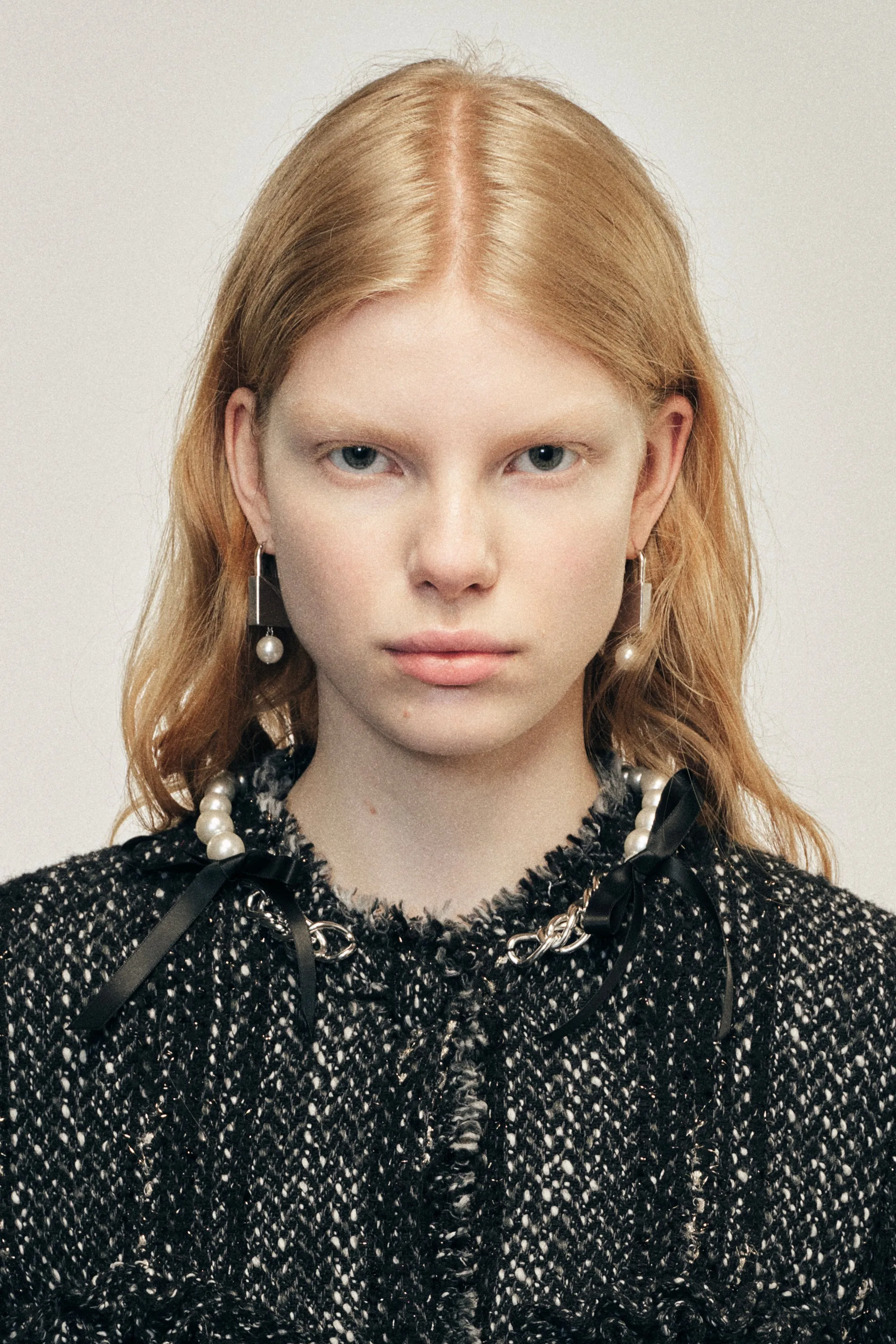Embellished Sculpted Frill Bust Fray Jacket sold by Simone Rocha product image thumbnail 4