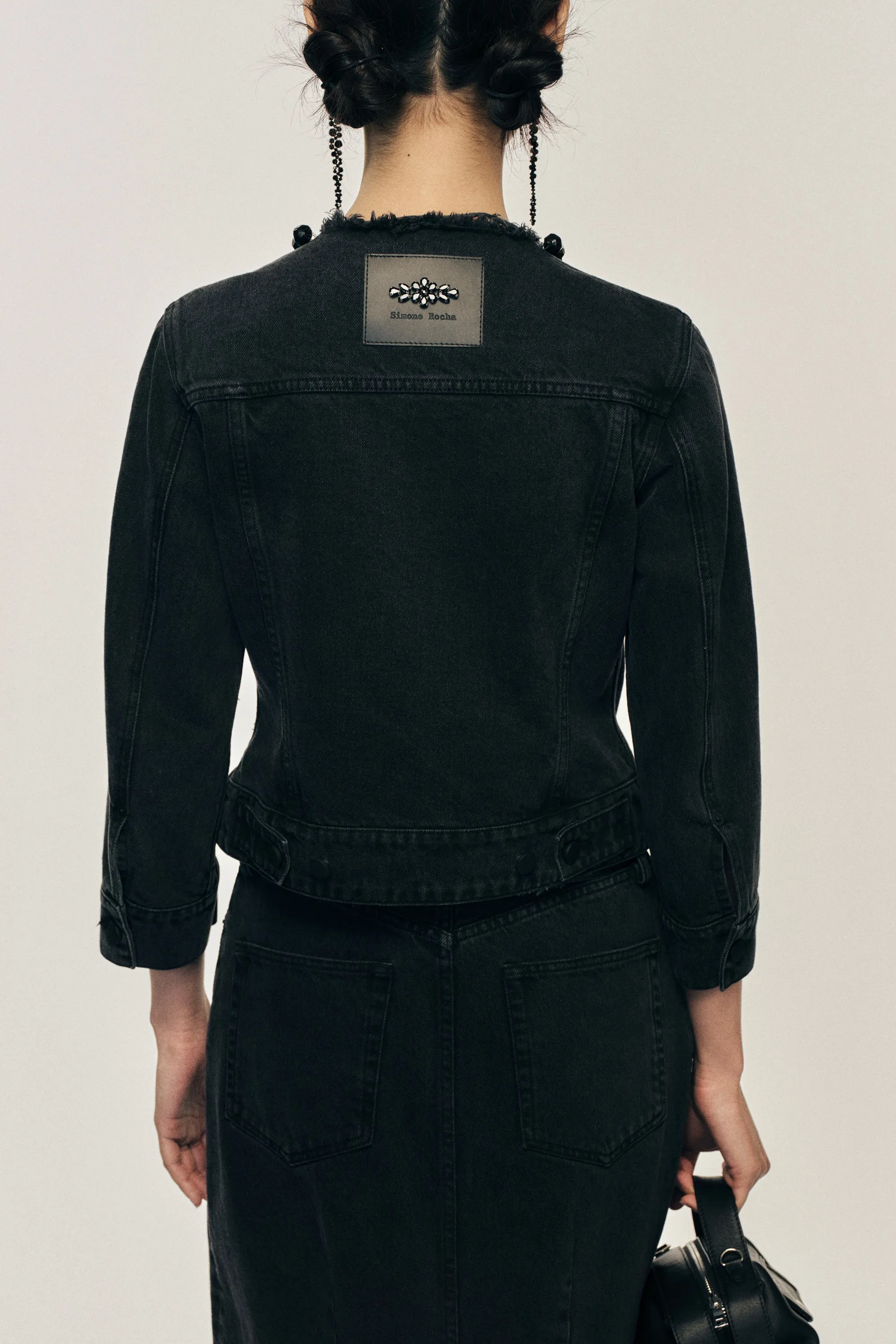 Embellished Fitted Waist Tail Jacket sold by Simone Rocha product image thumbnail 4