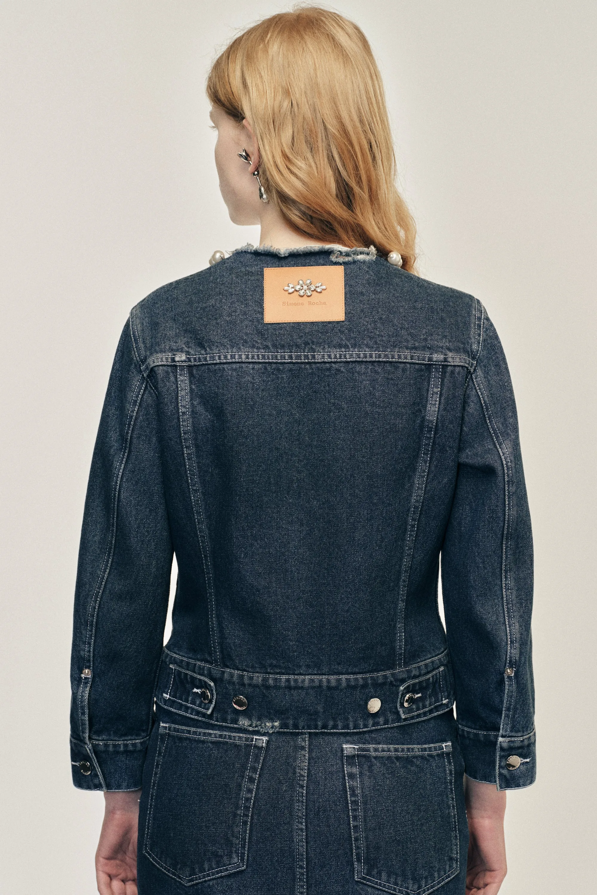 Turbo Embellished Fitted Waist Tail Jacket sold by Simone Rocha product image thumbnail 3