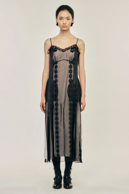Layered Ribbon Daisy Chain Multi Slit Dress sold by Simone Rocha