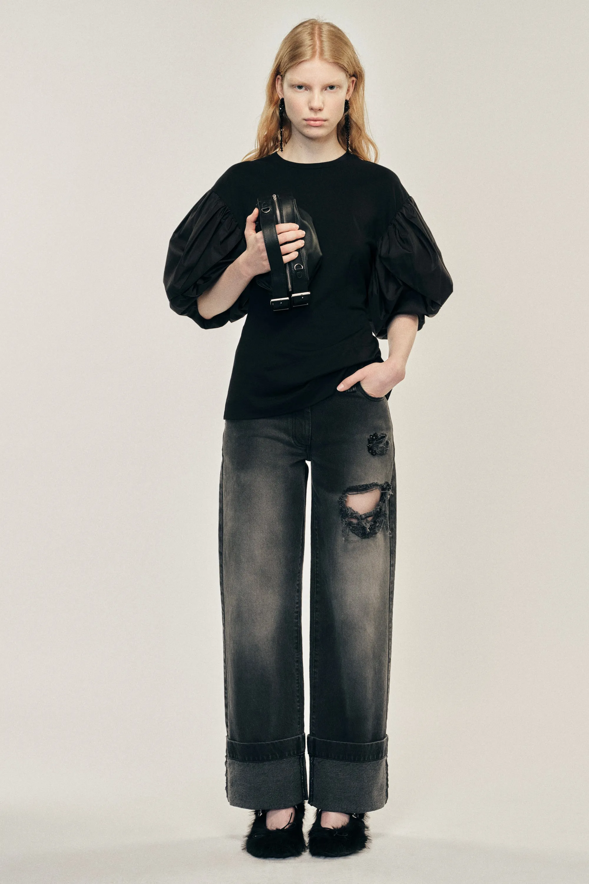 Embellished Straight Leg Jeans sold by Simone Rocha