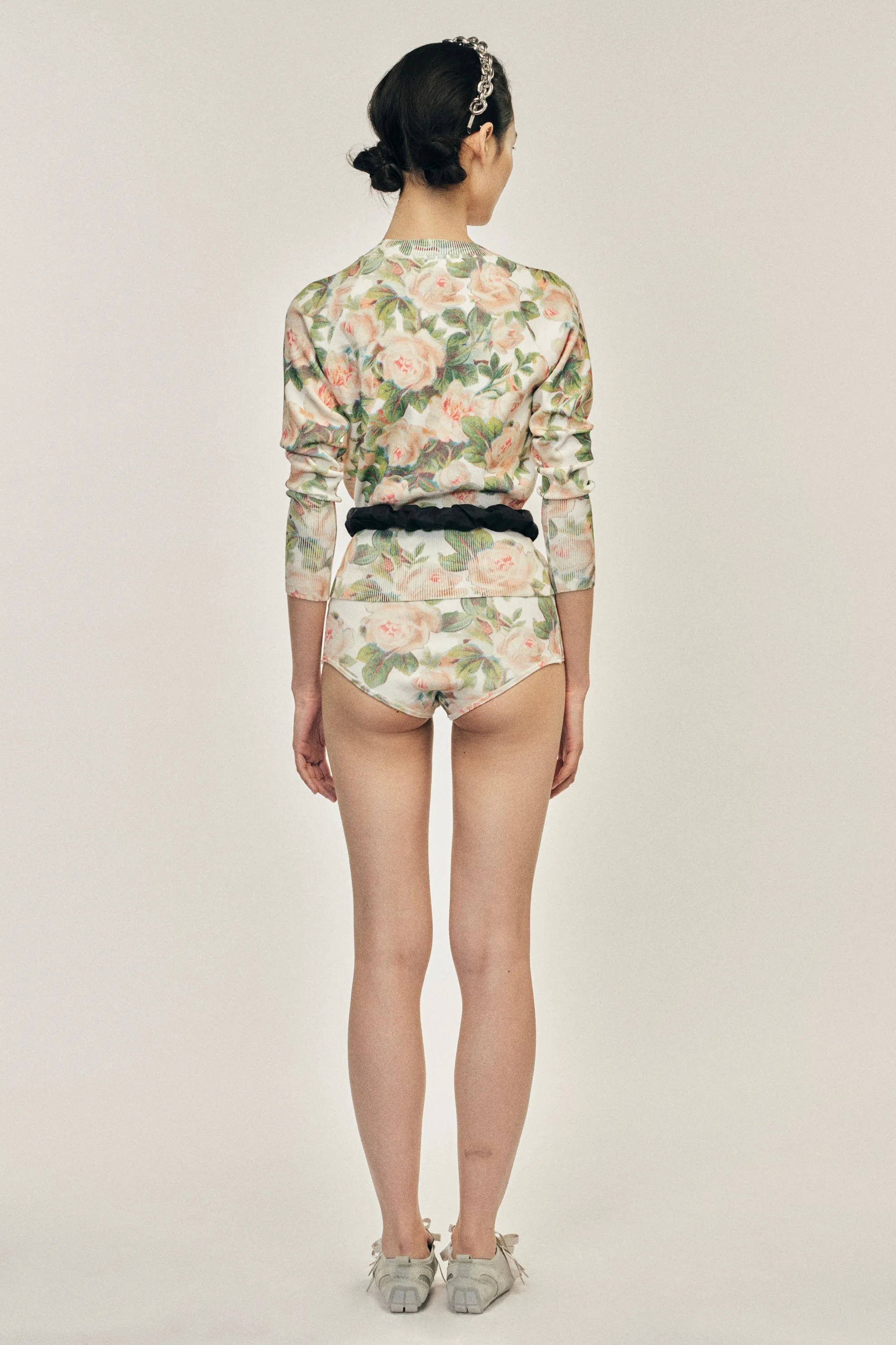 Shrunken Floral Knit Jumper sold by Simone Rocha product image thumbnail 4