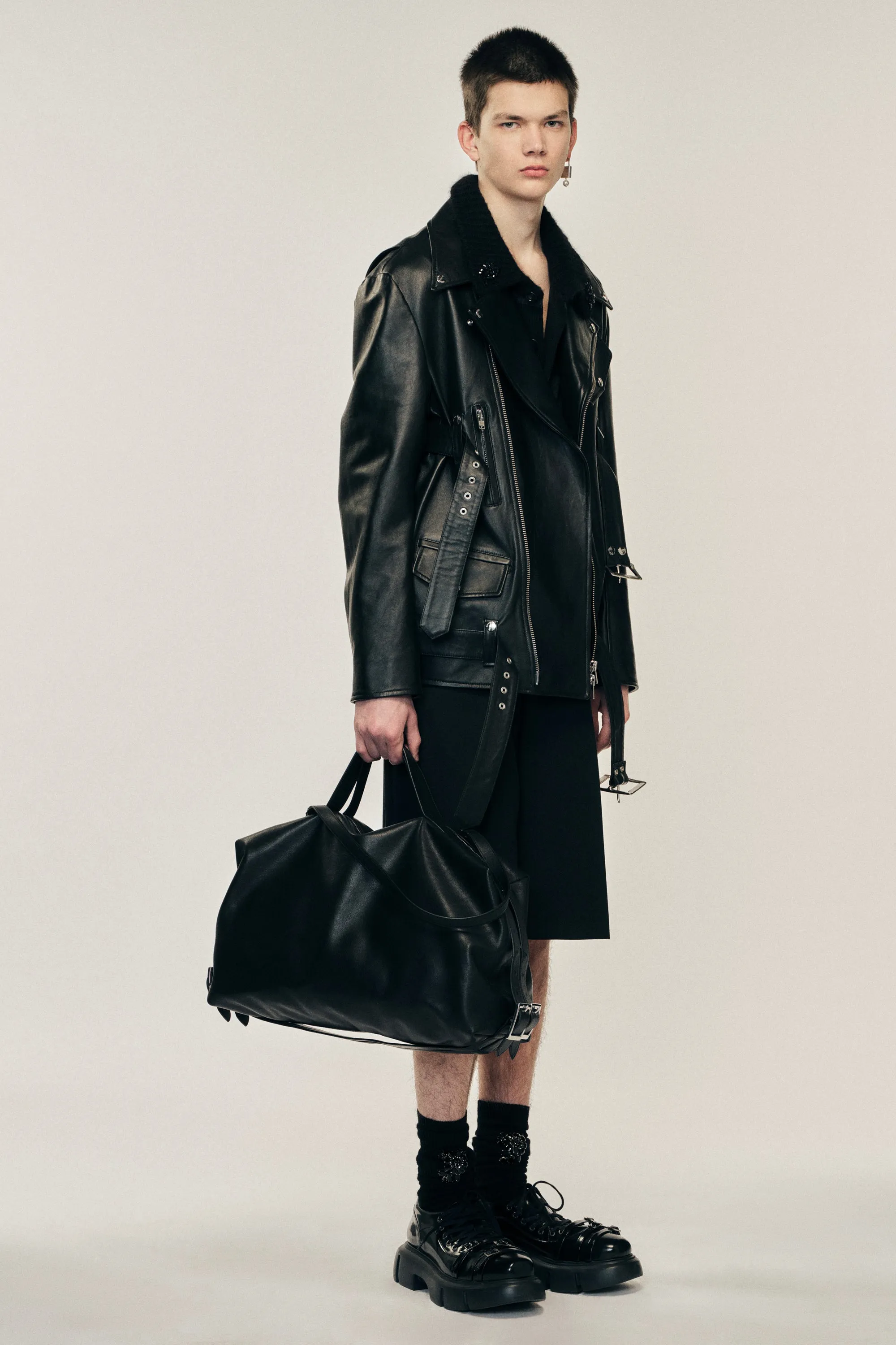 Multi Belt Biker Jacket sold by Simone Rocha product image thumbnail 2