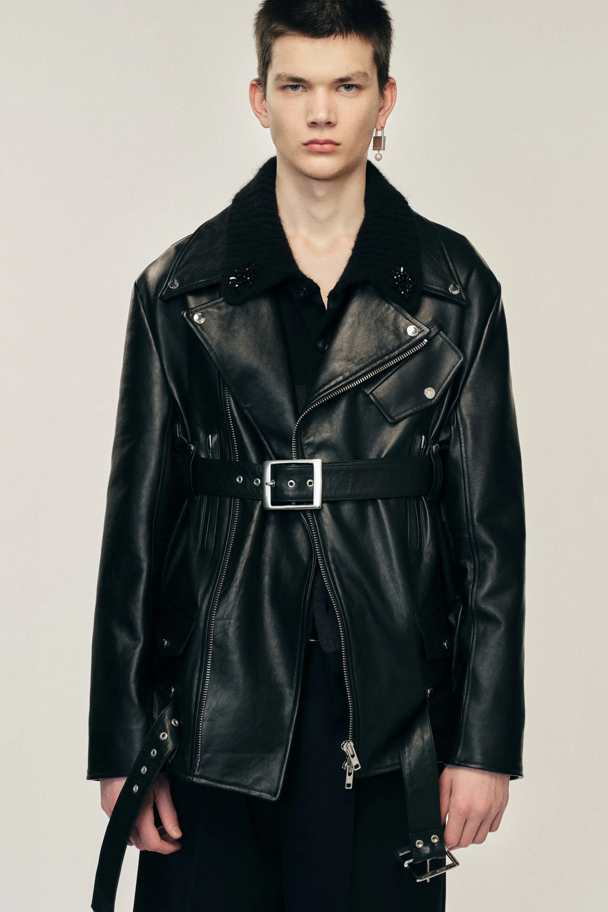 Multi Belt Biker Jacket sold by Simone Rocha product image thumbnail 4