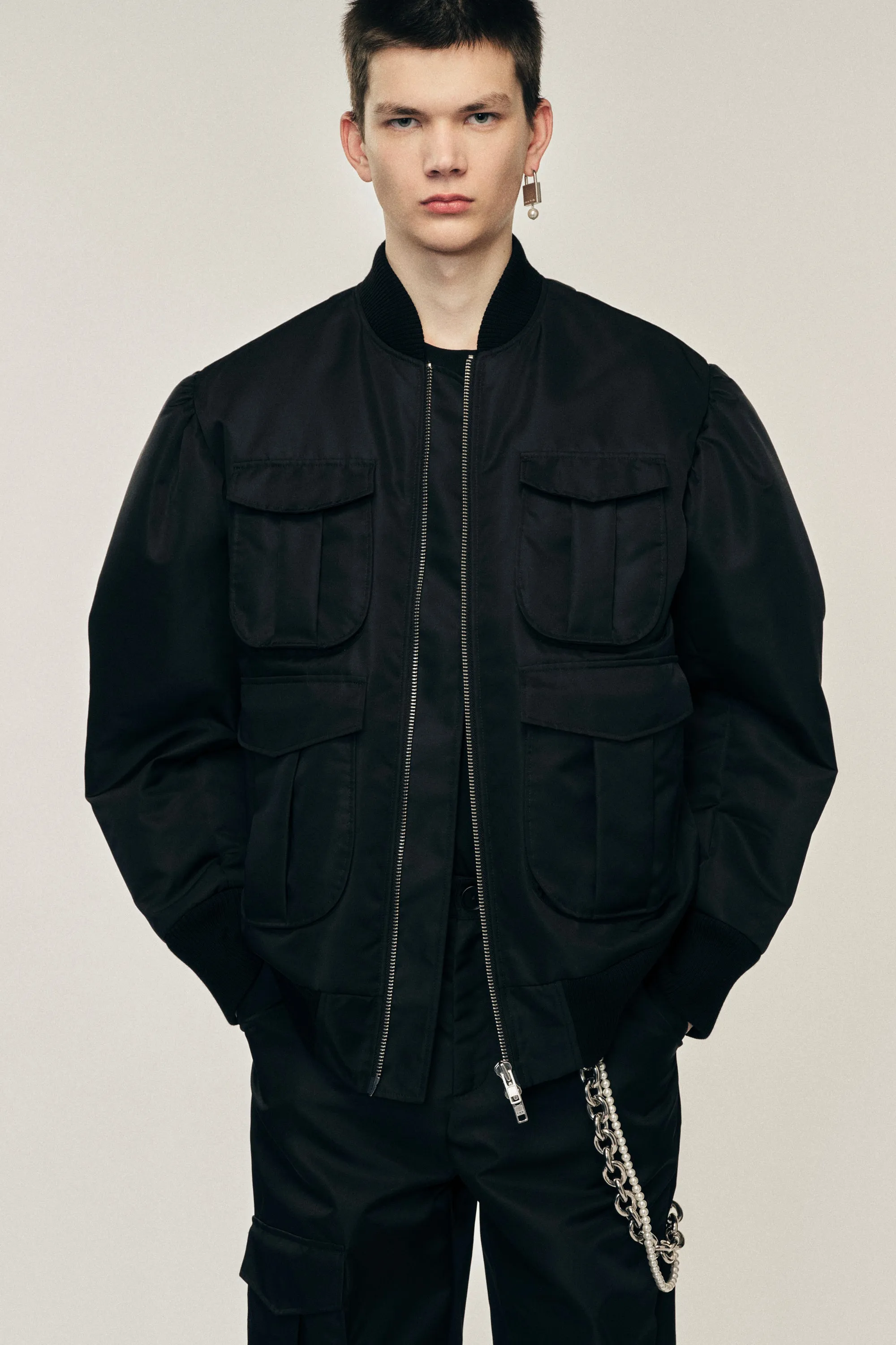 Multi Pocket Bomber Jacket sold by Simone Rocha product image thumbnail 4