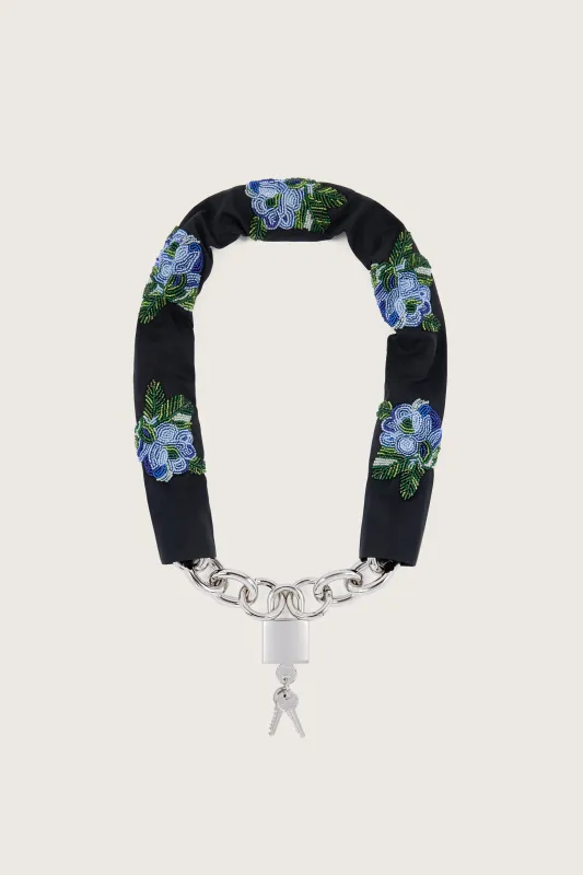 Embellished Sleeve Chain Padlock Belt sold by Simone Rocha