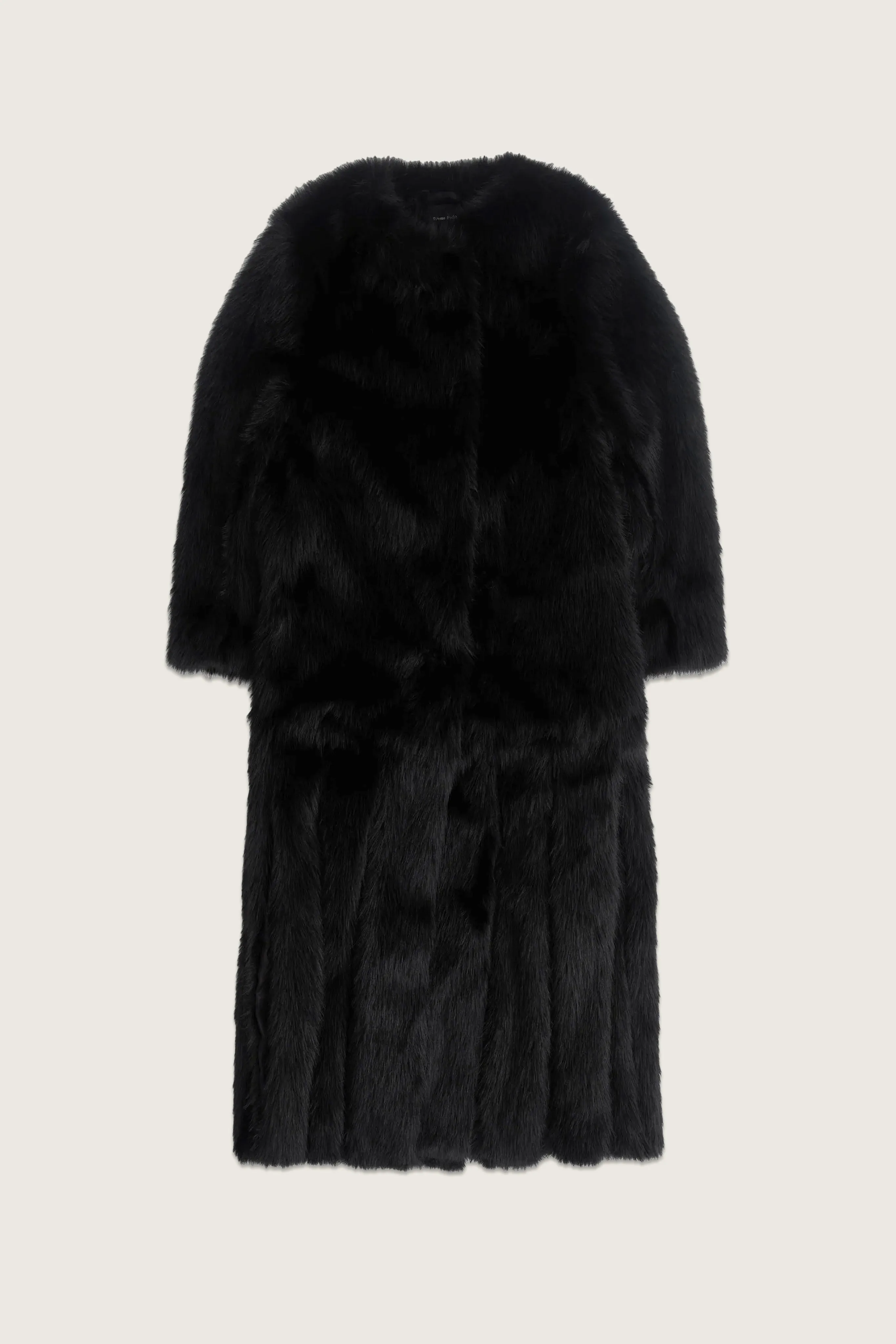 Belted Faux Fur Long Multi Slit Coat sold by Simone Rocha