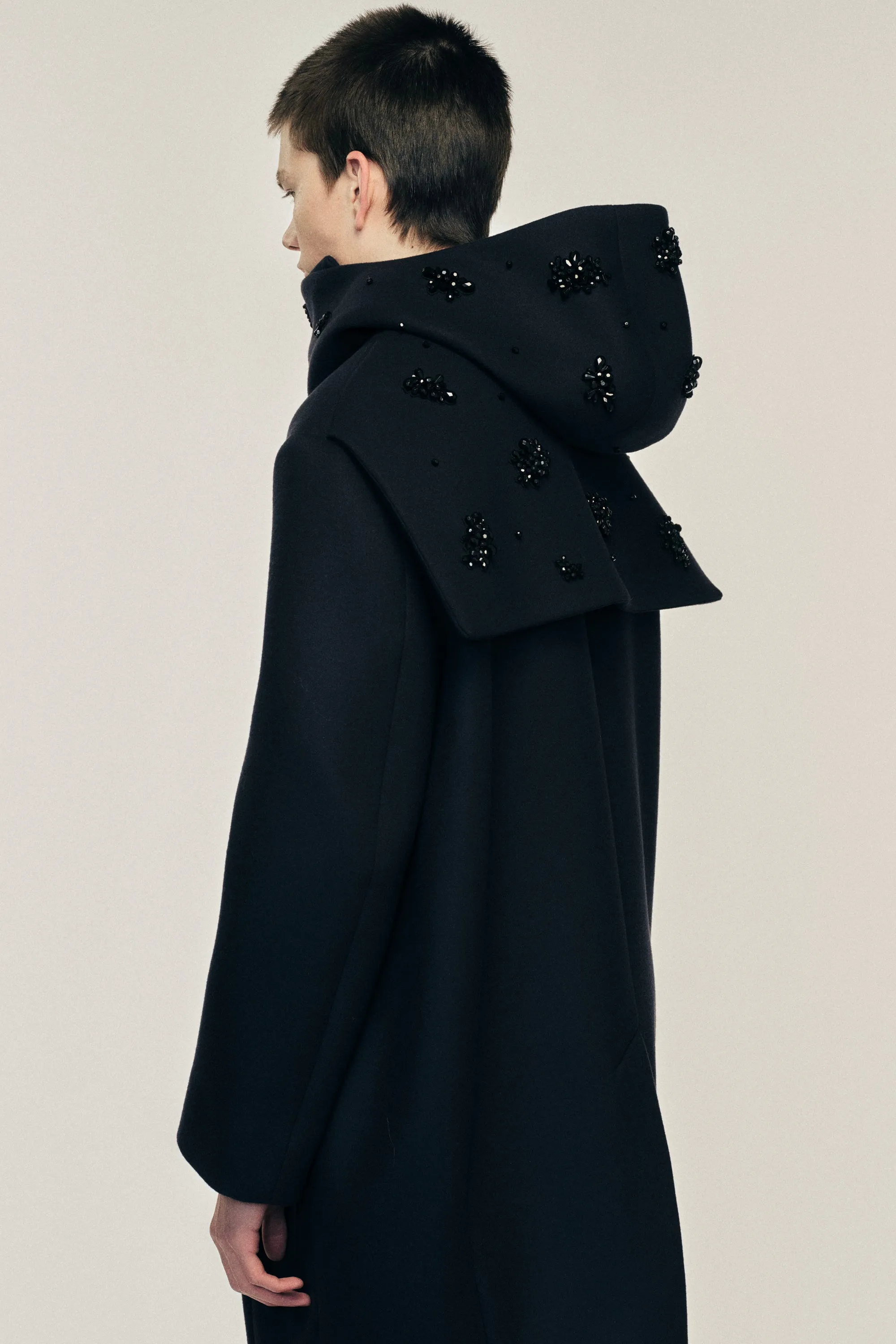Embellished Back Flap Cocoon Duffle Coat sold by Simone Rocha product image thumbnail 4