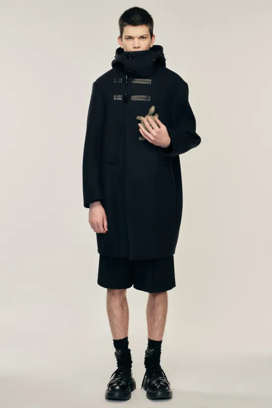 Embellished Back Flap Cocoon Duffle Coat sold by Simone Rocha