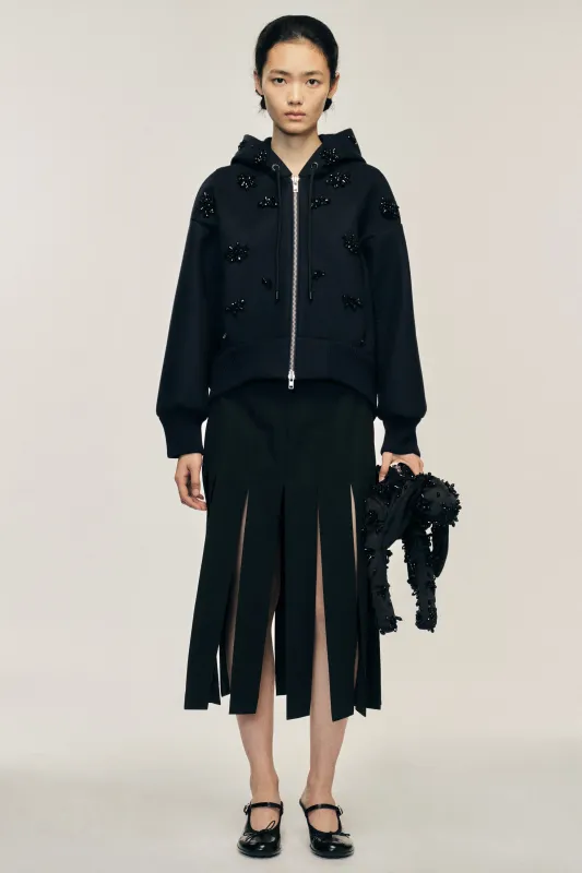 Turbo Embellished Cropped Zip Jacket sold by Simone Rocha