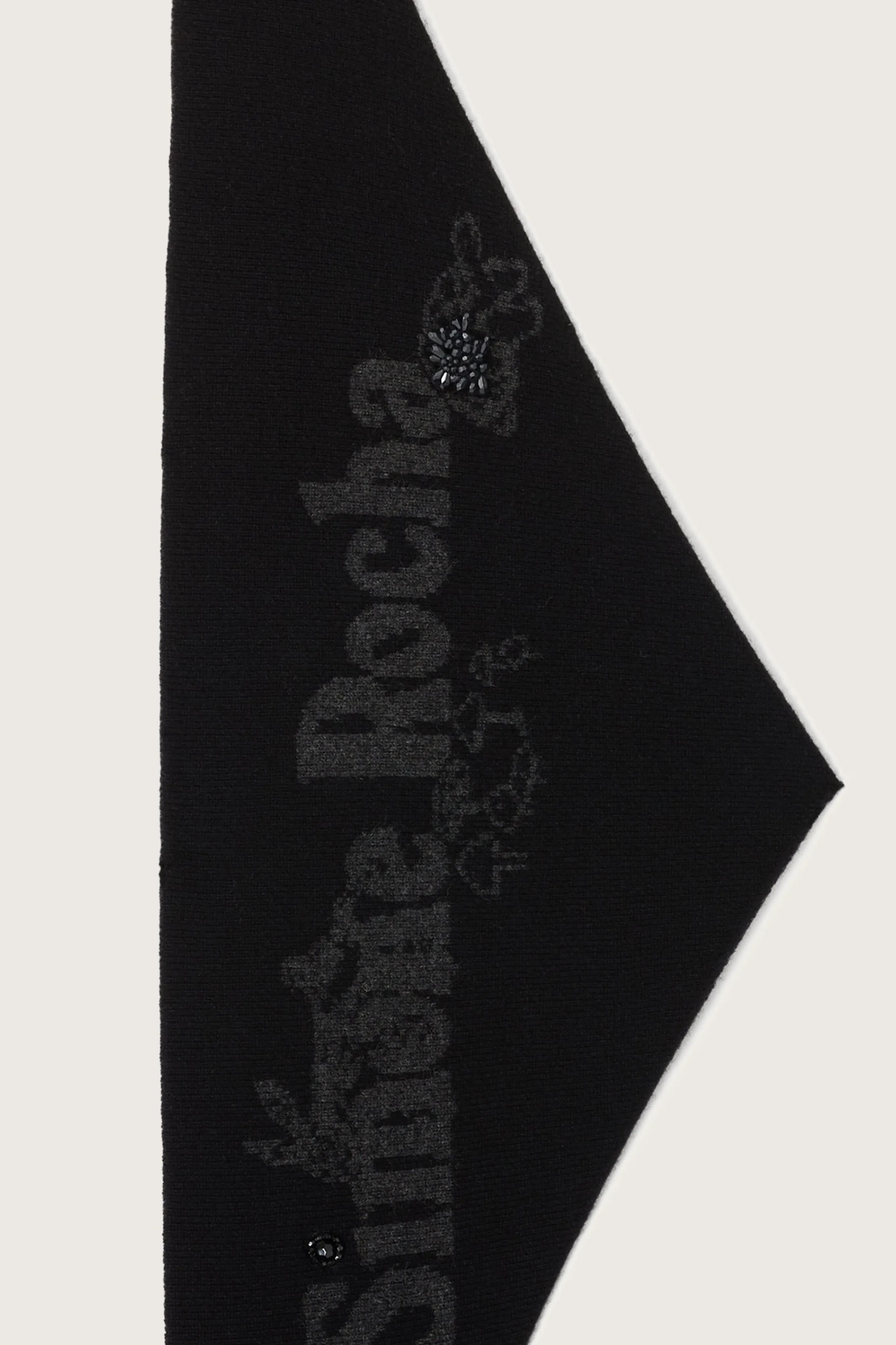 Beaded Graphic Logo Knit Neckerchief sold by Simone Rocha product image thumbnail 2