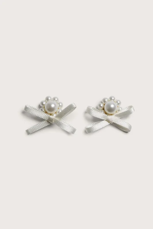 Petite Bow Daisy Stud Earrings sold by Simone Rocha