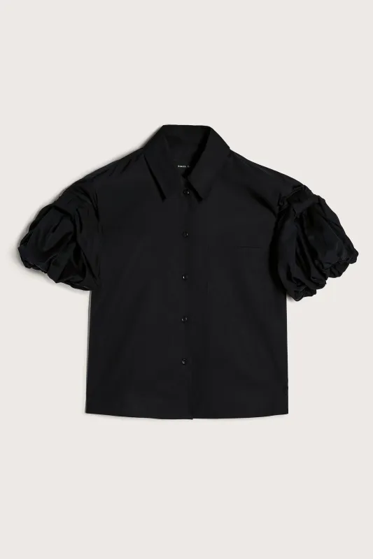 Cropped Bow Puff Sleeve Shirt sold by Simone Rocha