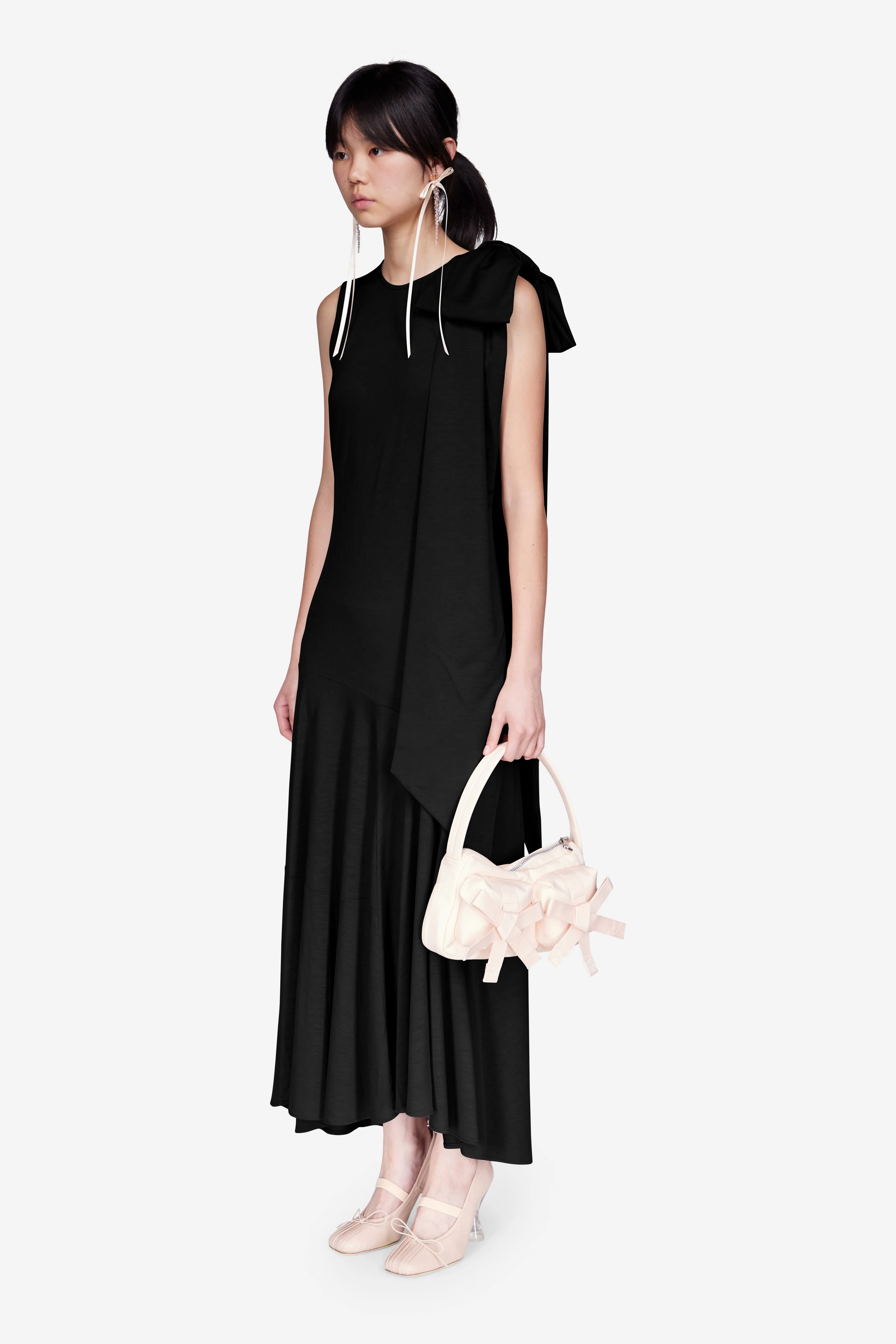 Shoulder Bow Bias Cut Sheath Dress sold by Simone Rocha product image thumbnail 2