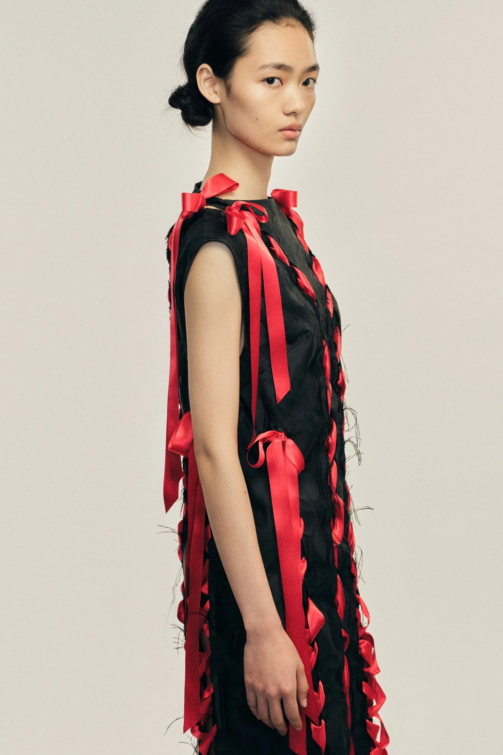 Unraveling Ribbon Brocade Dress sold by Simone Rocha product image thumbnail 4