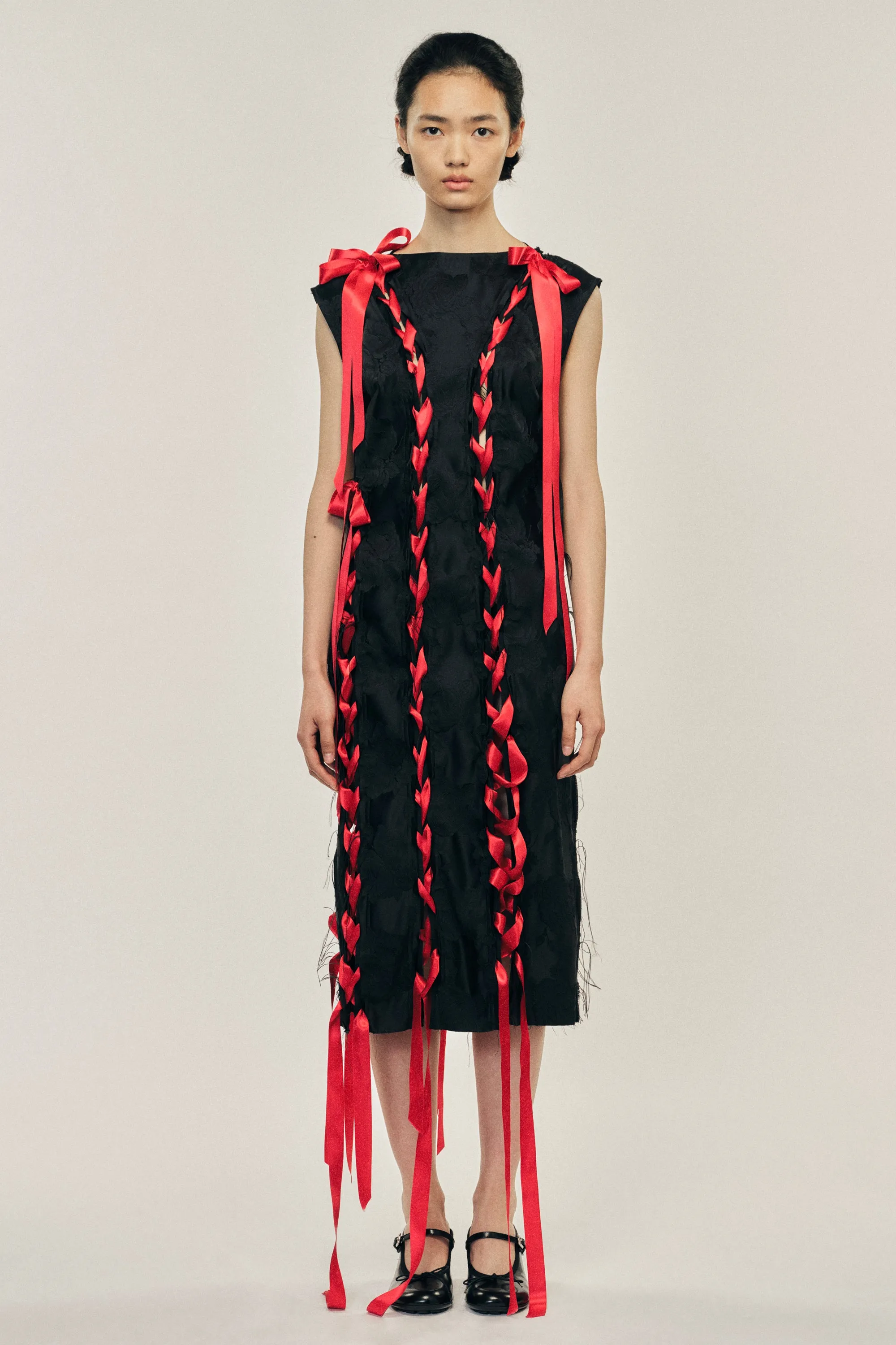Unraveling Ribbon Brocade Dress sold by Simone Rocha product image thumbnail 2