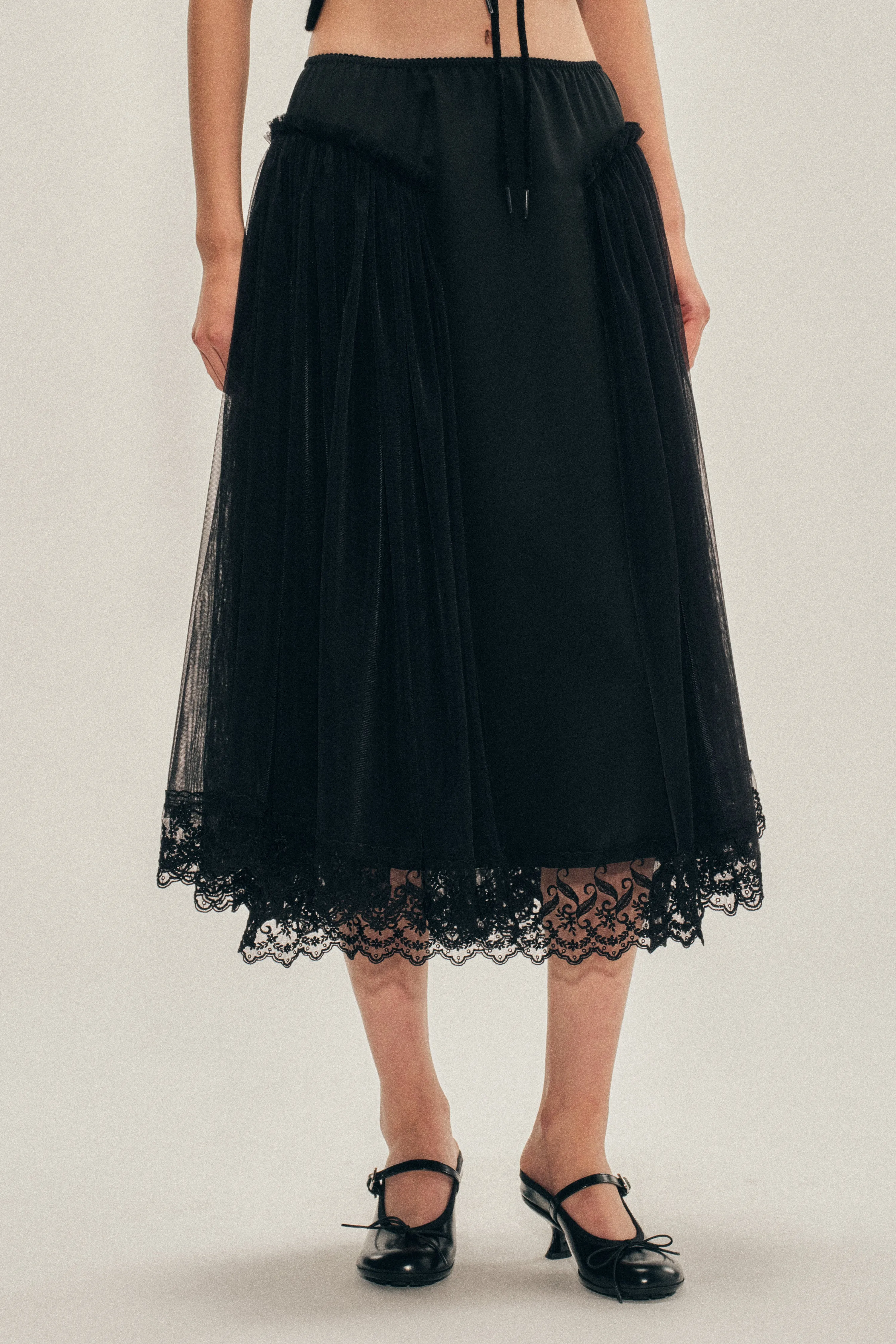 Hip Detail Lace Trim Skirt sold by Simone Rocha product image thumbnail 4